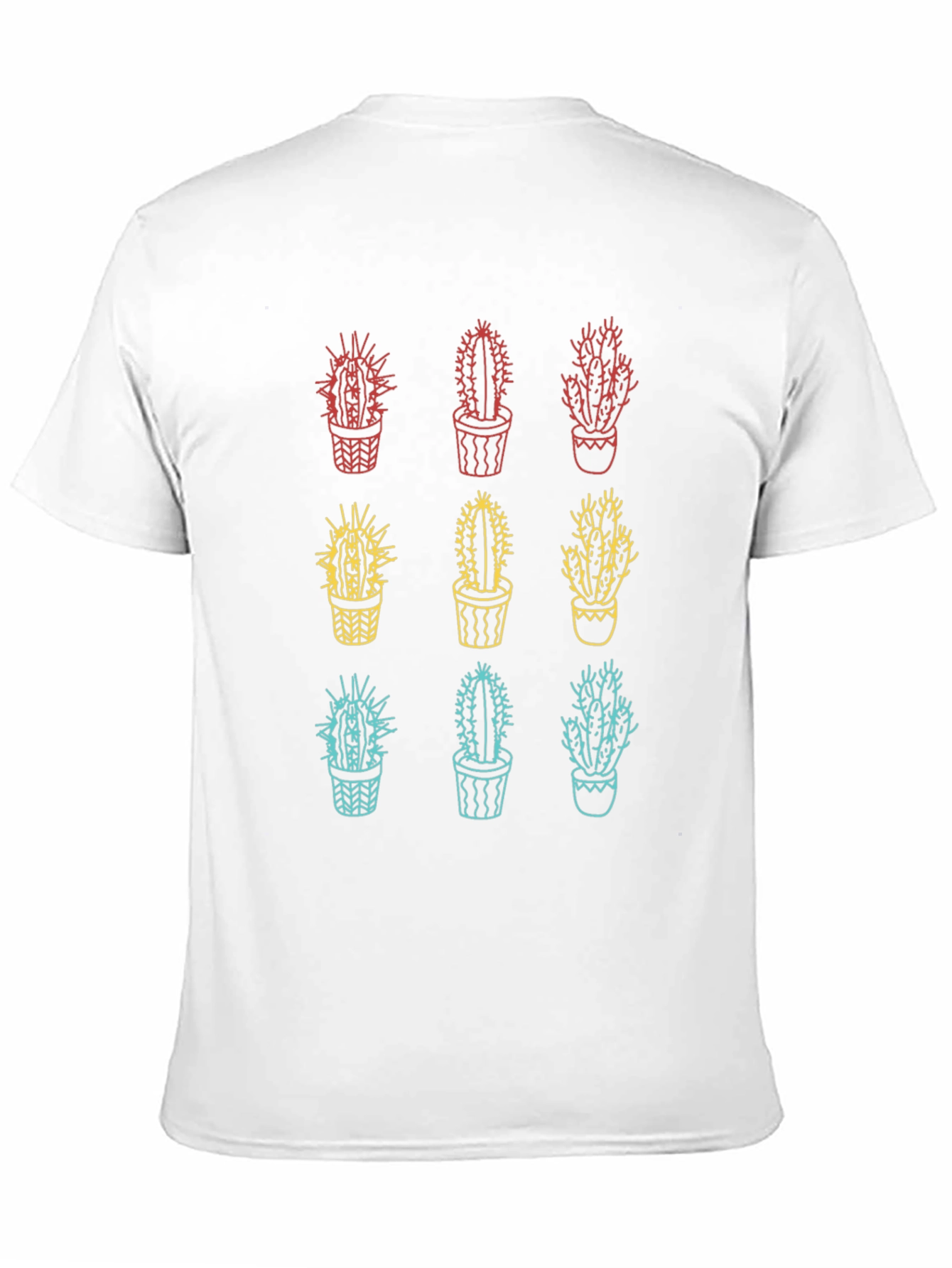 Black Cactus Graphic Tee - Trendy Unisex T-Shirt view 11