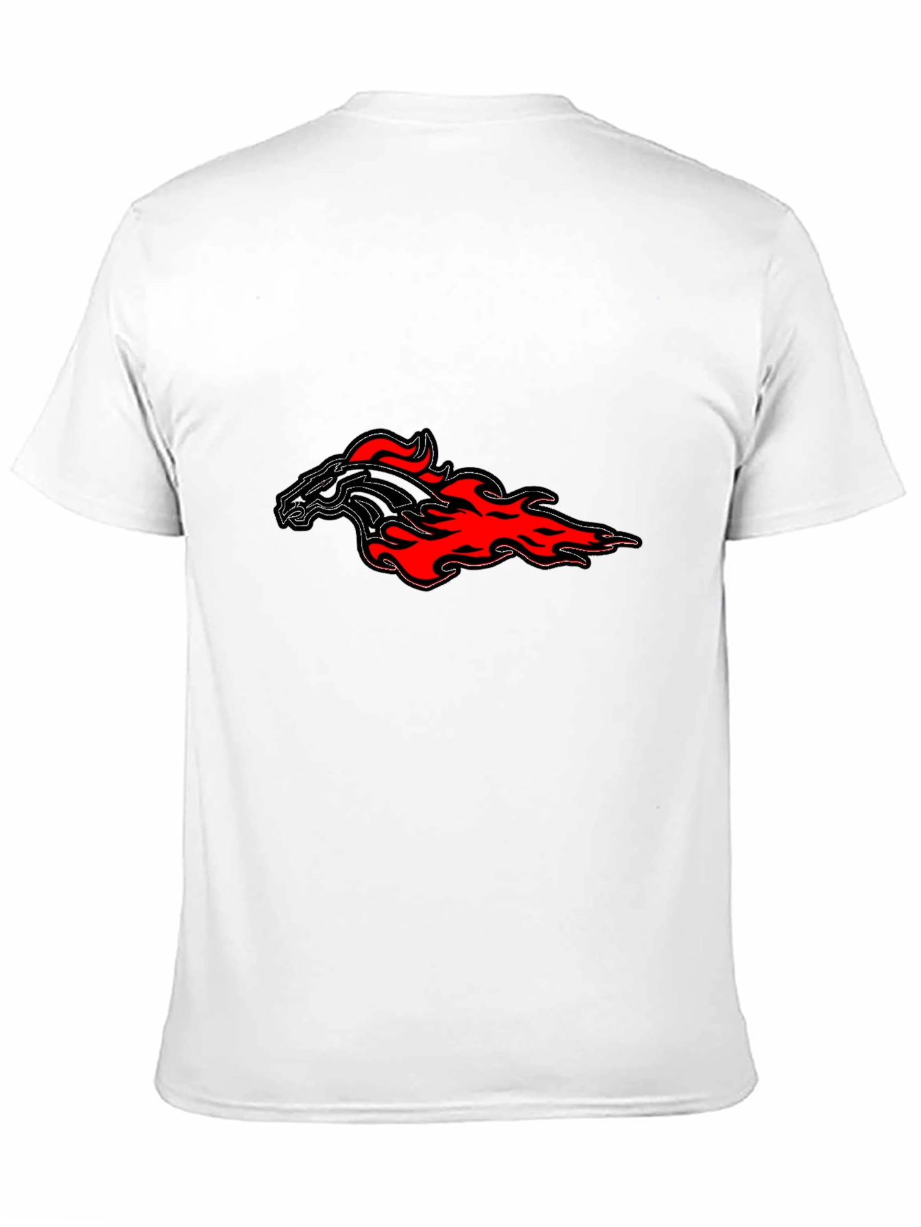 Black Fiery Horse Graphic Tee - Black view 11
