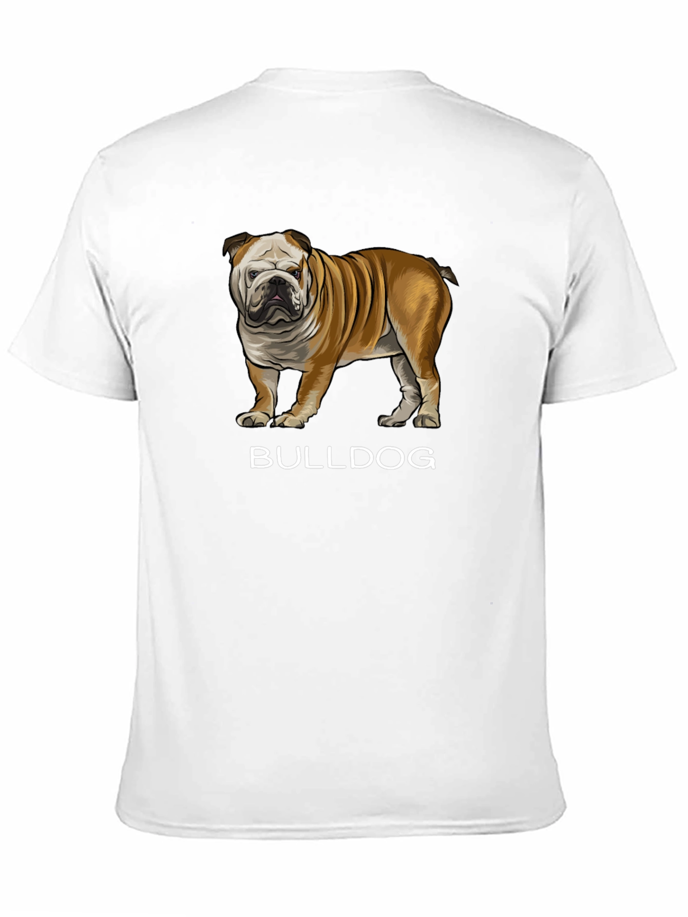 Black Bulldog Graphic Tee - Black Cotton Casual T-Shirt view 11