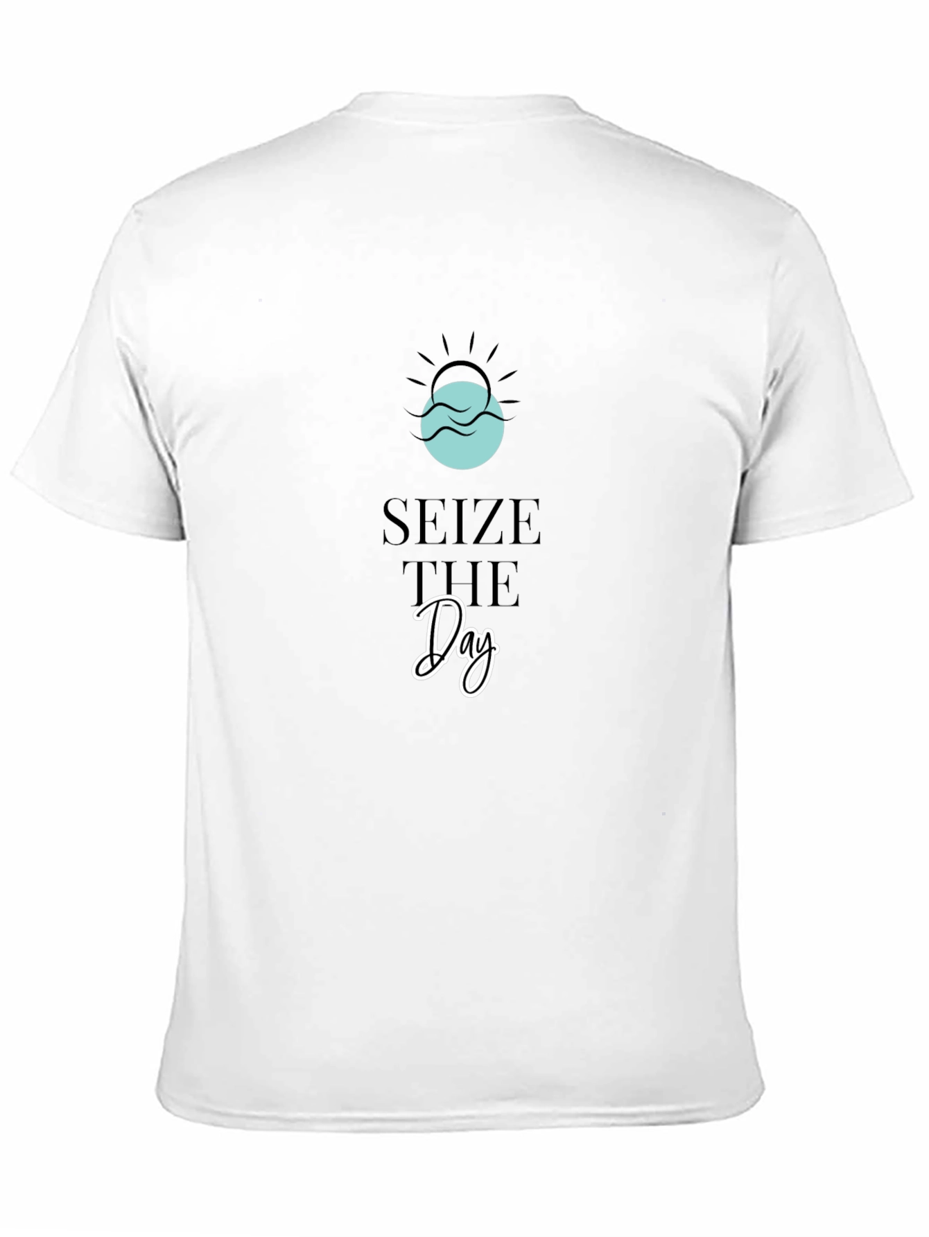 Black Seize The Day Graphic Tee - Soft Black T-Shirt view 11