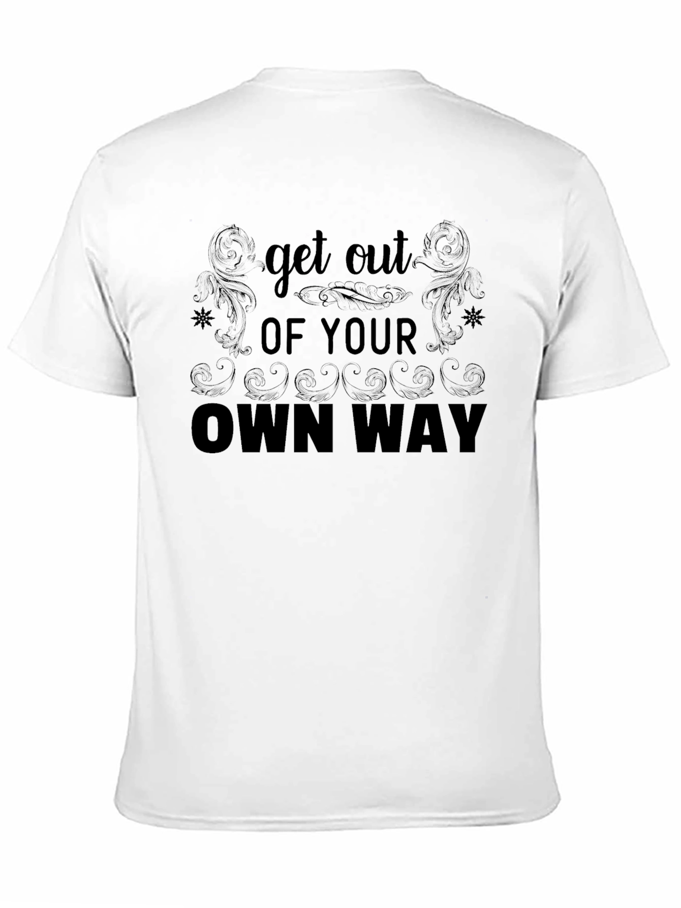 Black Get Out Of Your Own Way Graphic Tee view 11
