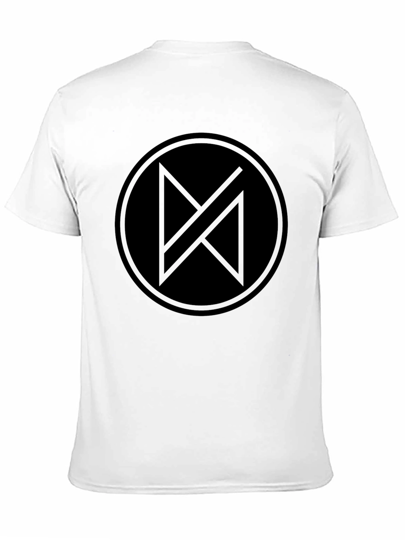 Black Modern Minimalist Black T-Shirt with Abstract Graphic view 11