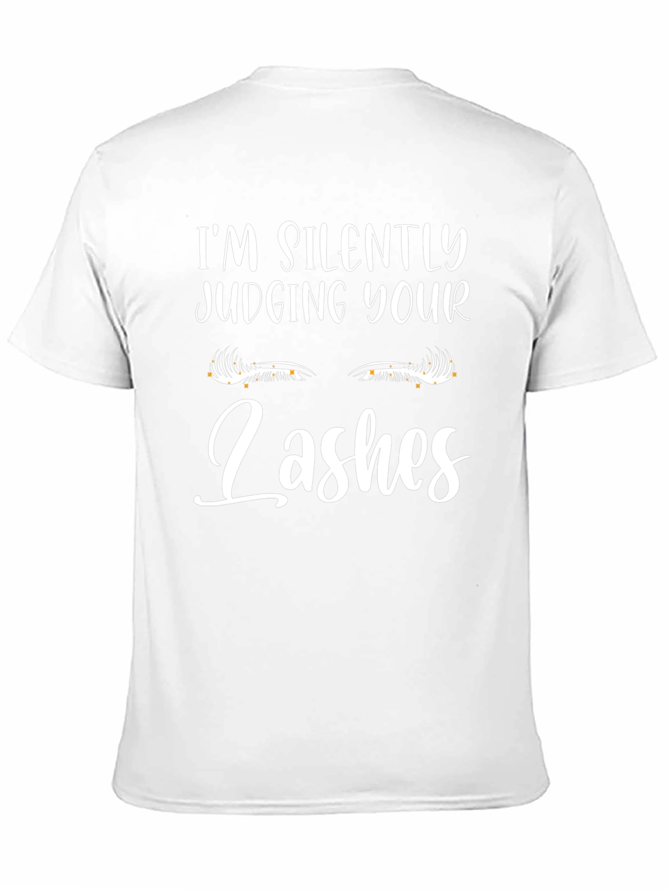 Black I'm Silently Judging Your Lashes Graphic Tee view 11
