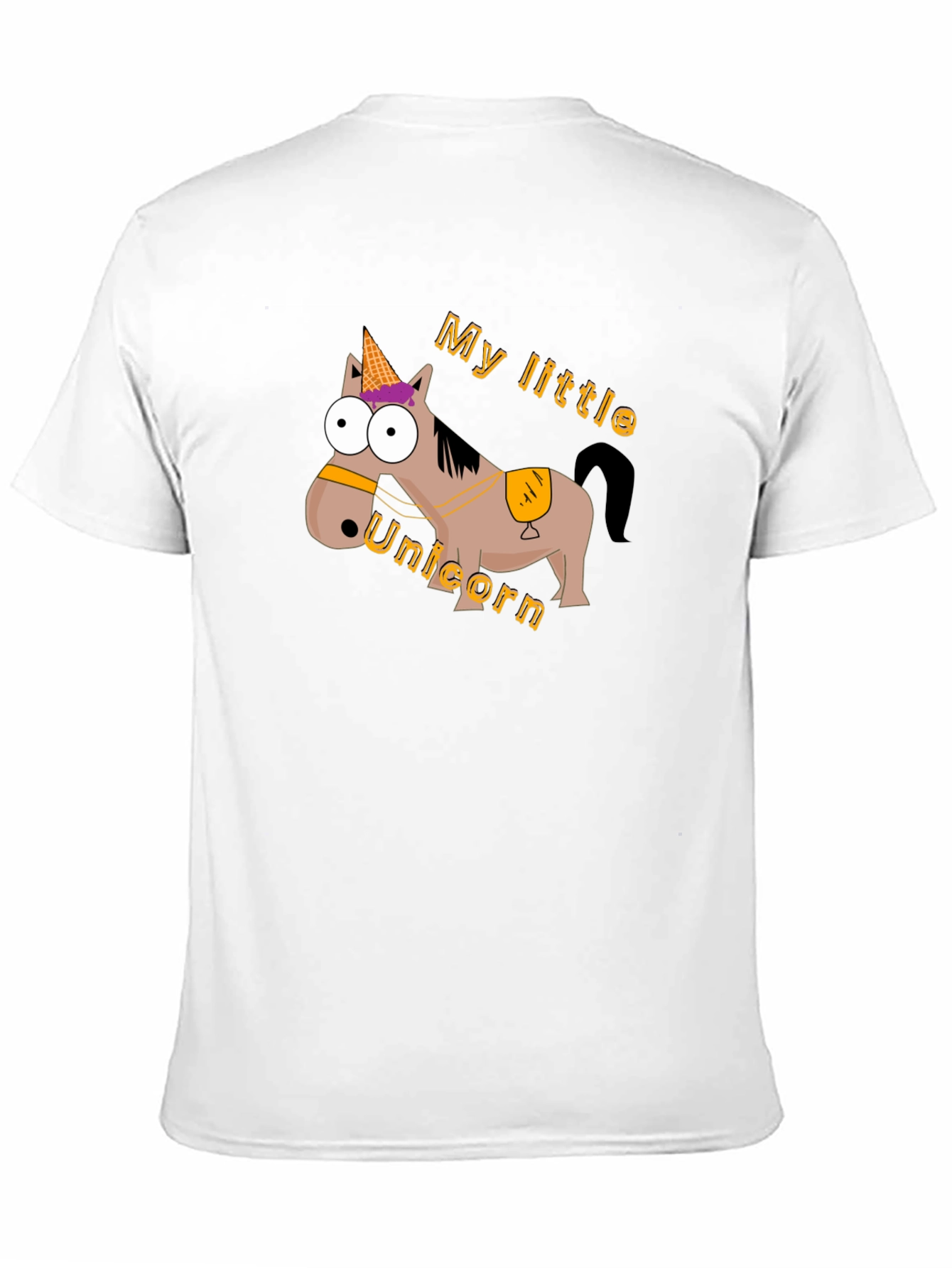 Black My Little Unicorn T-Shirt - Funny Cartoon Tee view 11