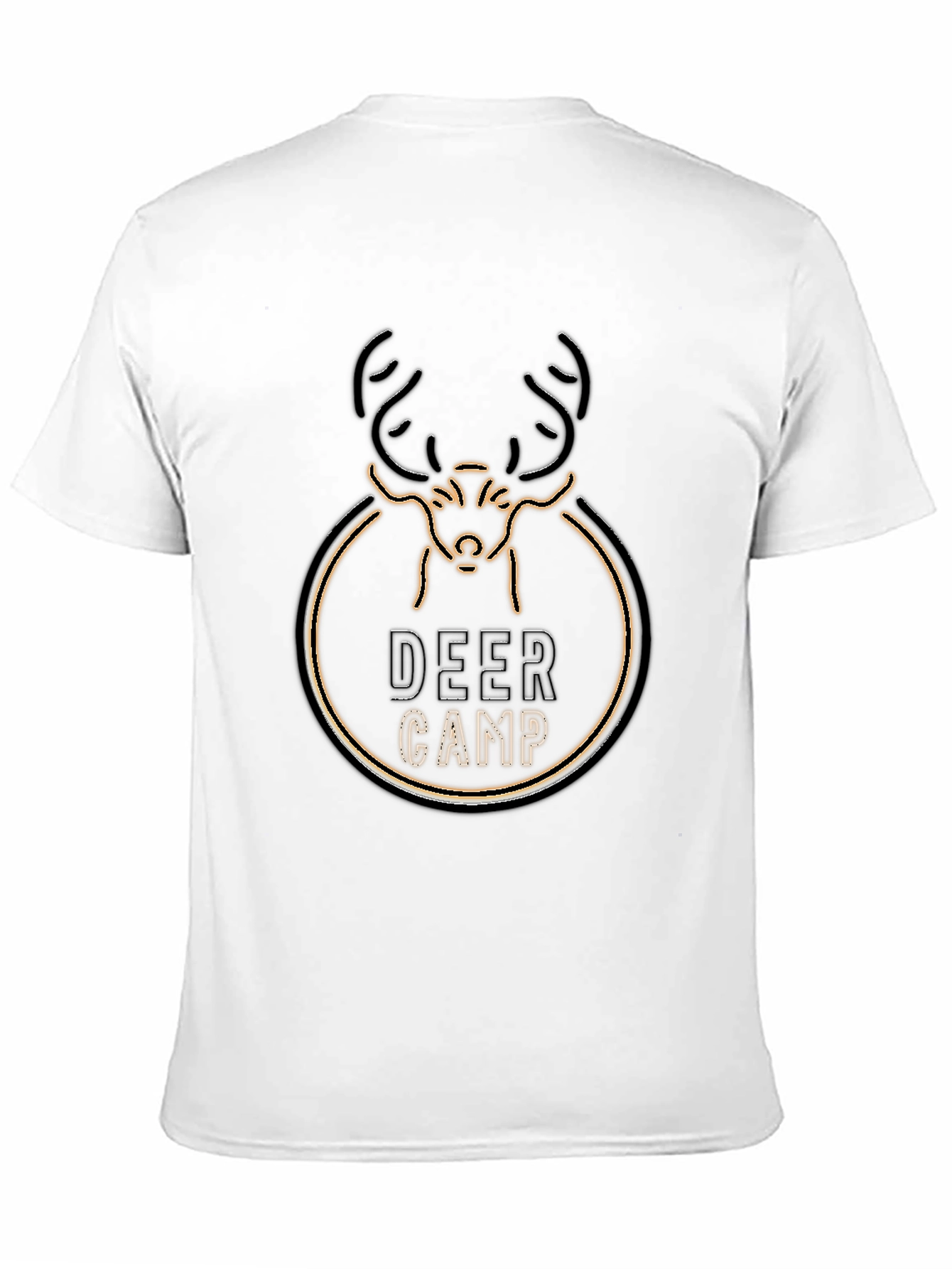 Black Deer Camp Graphic T-Shirt - Black Crew Neck Tee view 11