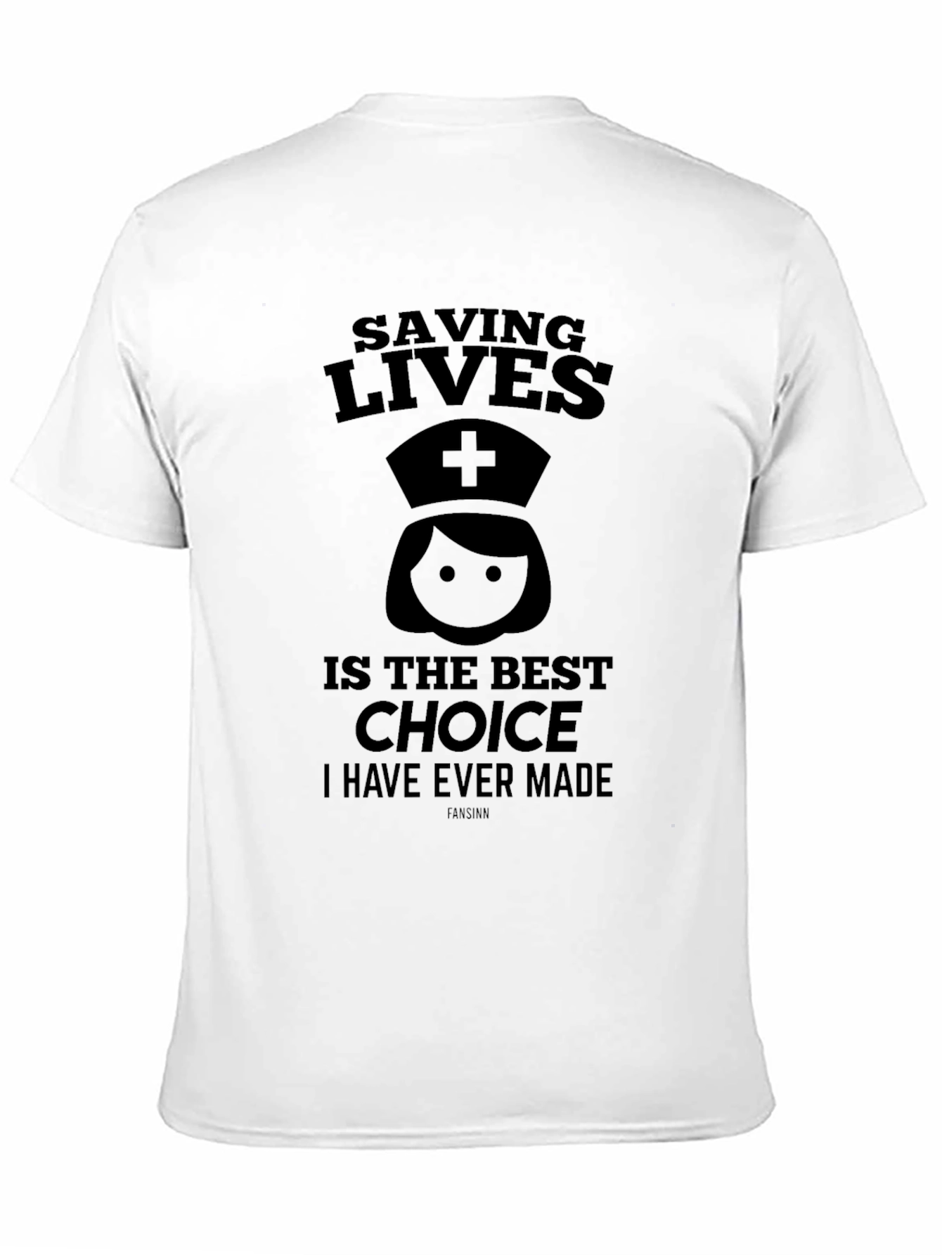 Black Saving Lives Nurse Graphic Black T-Shirt view 11