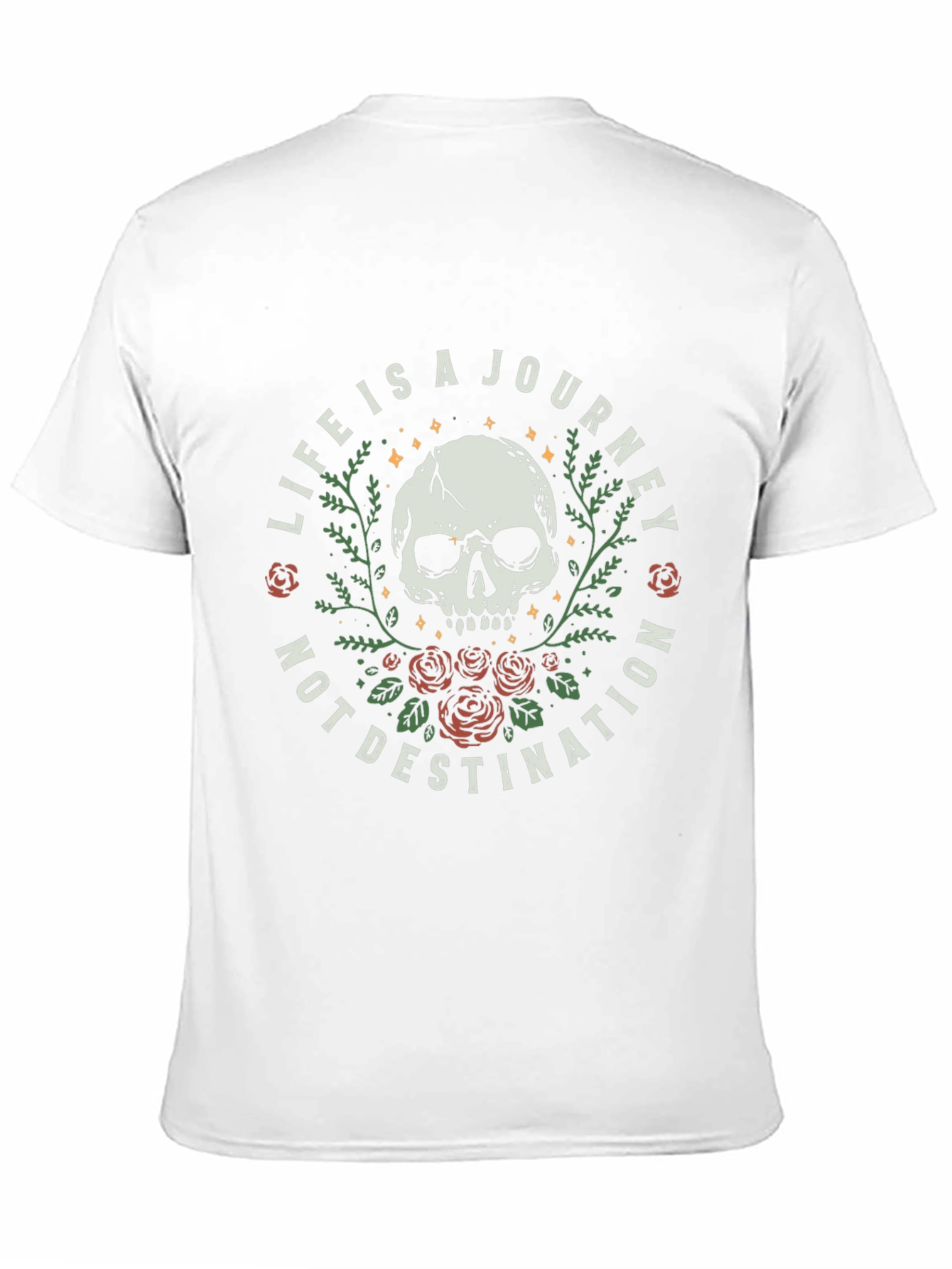 Black Skull Journey Tee - Life is a Journey T-Shirt view 11