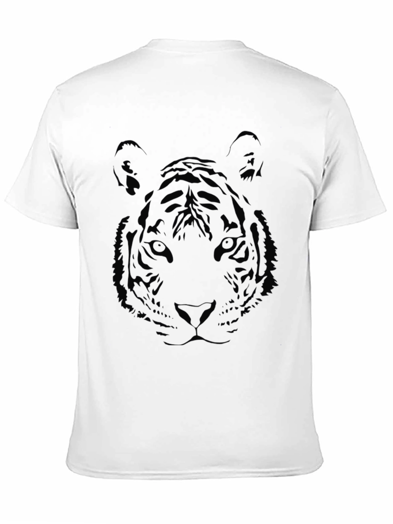 Black Black Tiger Graphic Print T-Shirt view 11