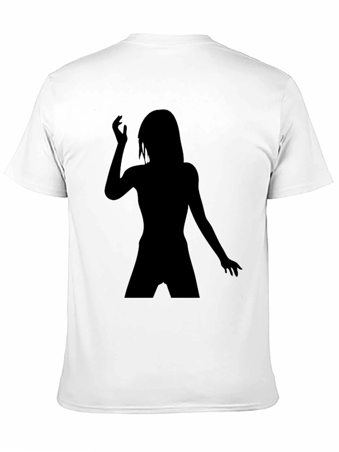 Black Silhouette Woman Graphic Tee - Soft Cotton Blend view 11