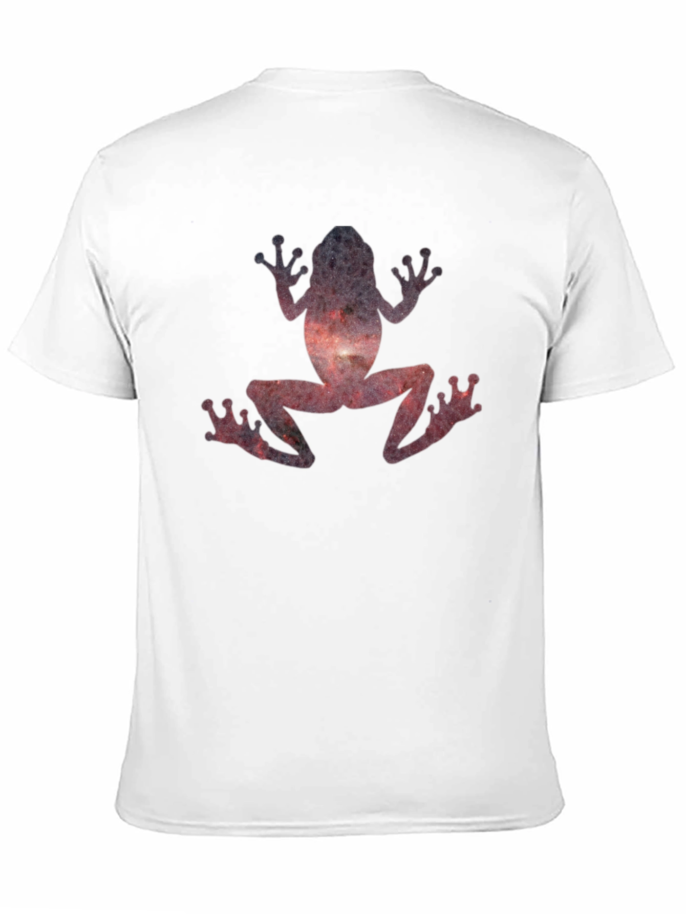 Black Galaxy Frog Graphic Tee - Black Cotton T-Shirt view 11