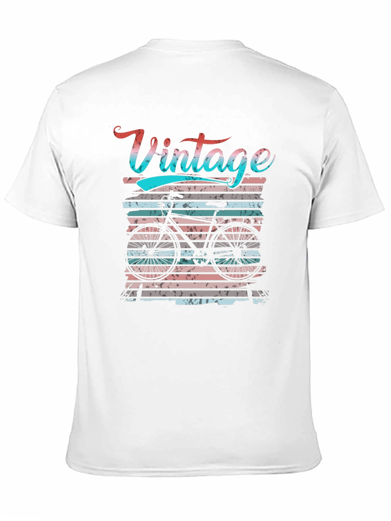 Black Vintage Bicycle Graphic T-Shirt view 11