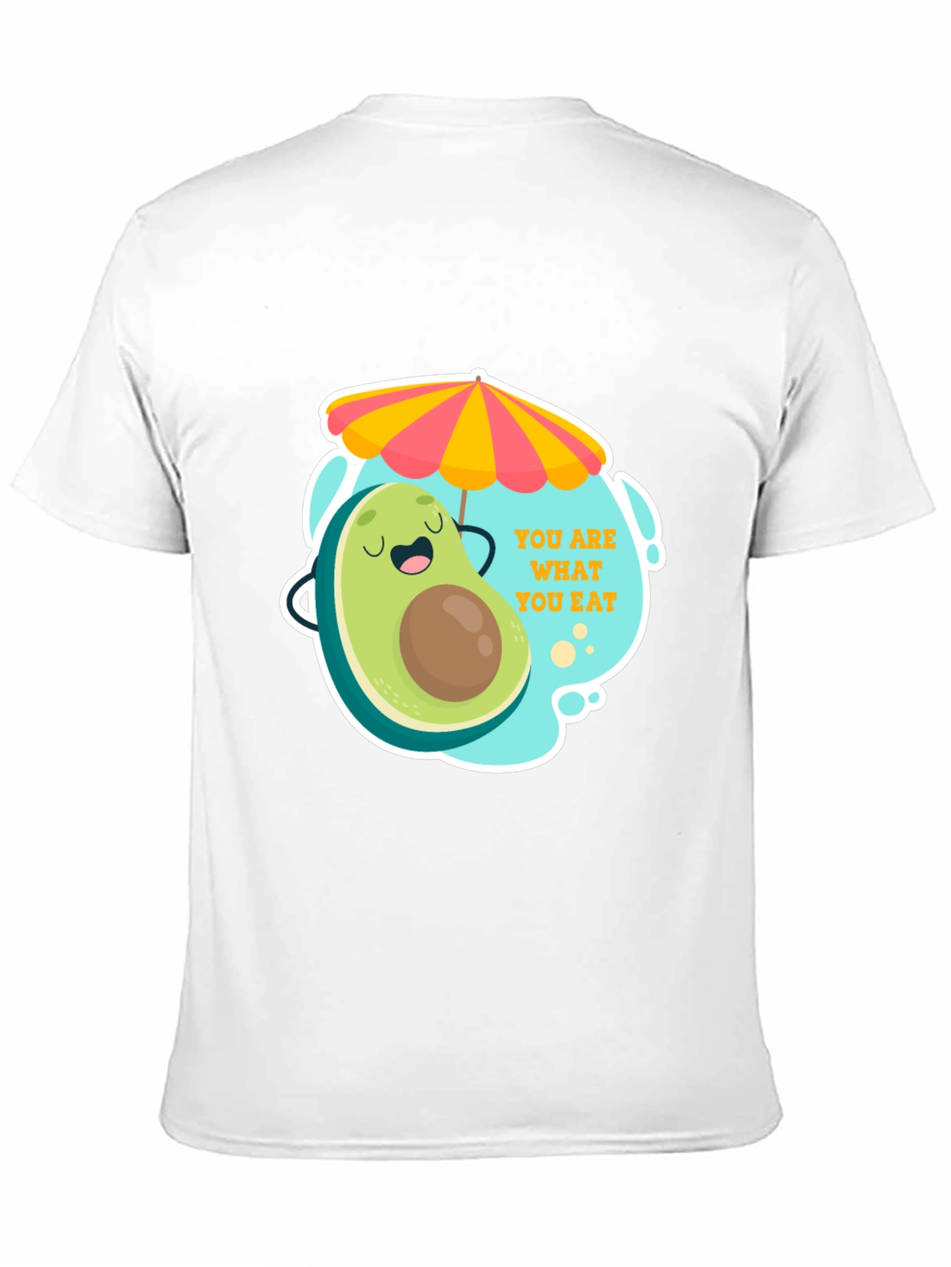 Black Funny Avocado Graphic Tee - You Are What You Eat! view 11