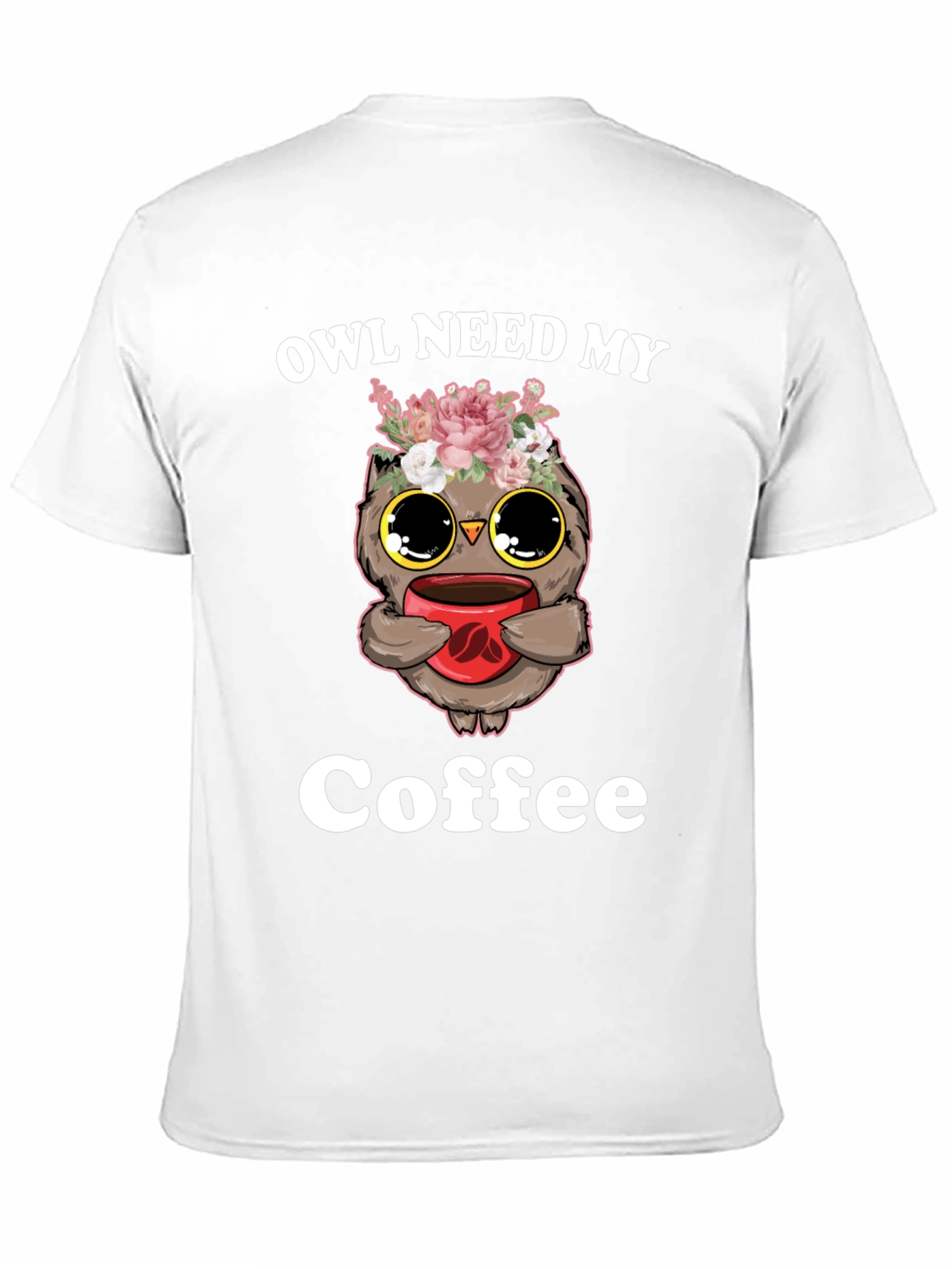 Black Owl Need My Coffee T-Shirt view 11