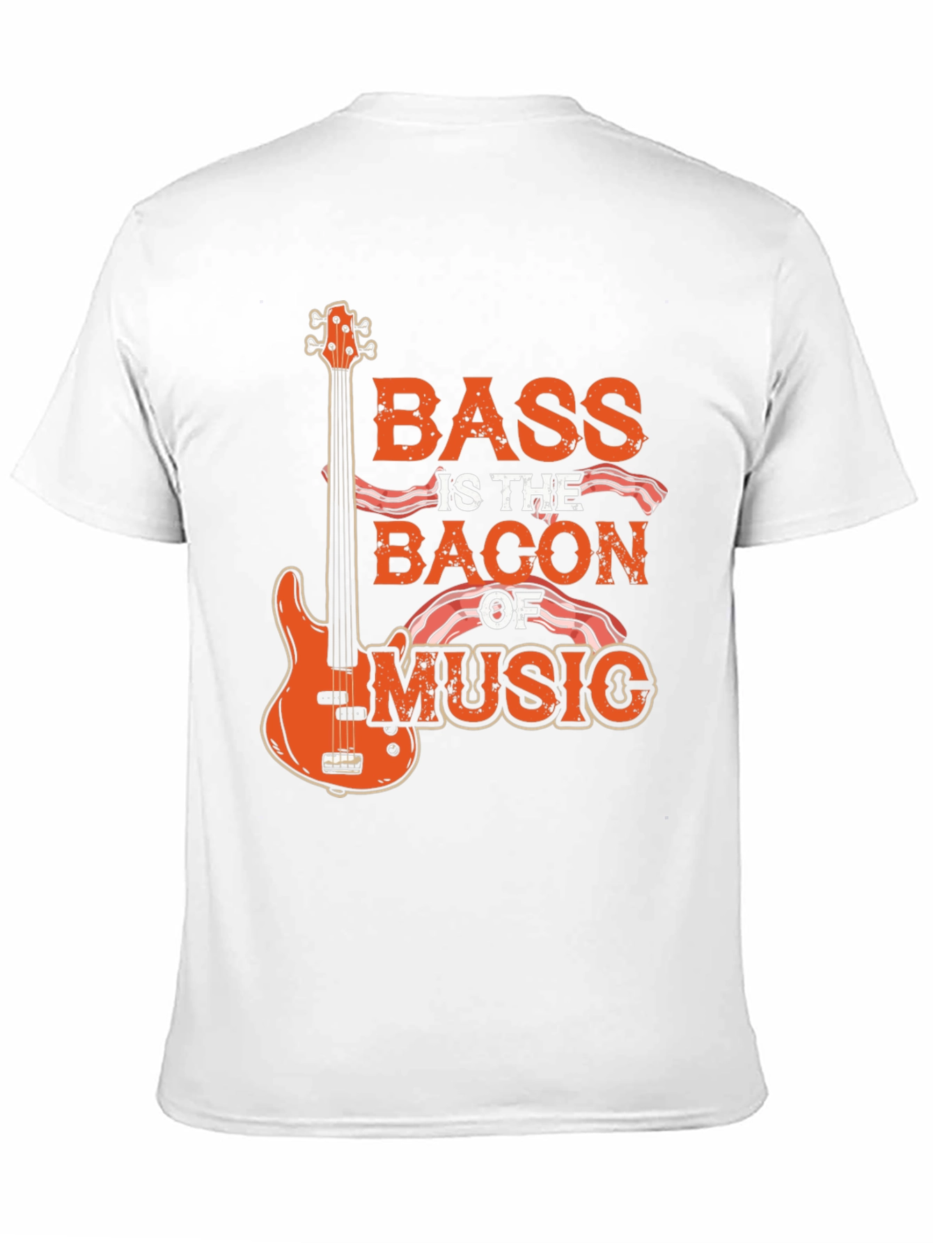 Black Bass is the Bacon of Music T-Shirt - Novelty Tee view 11