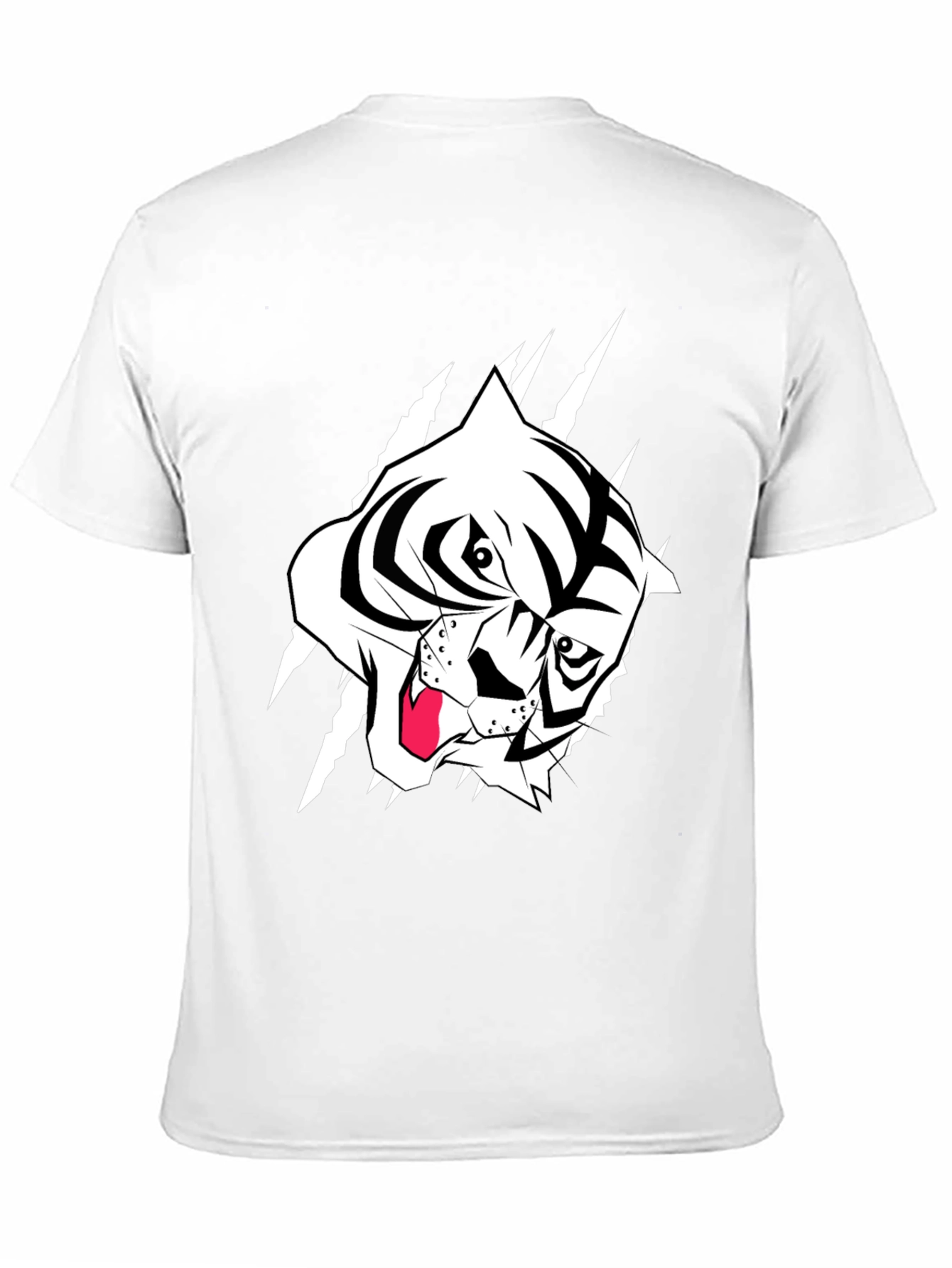 Black Black T-Shirt with Tiger Graphic view 11