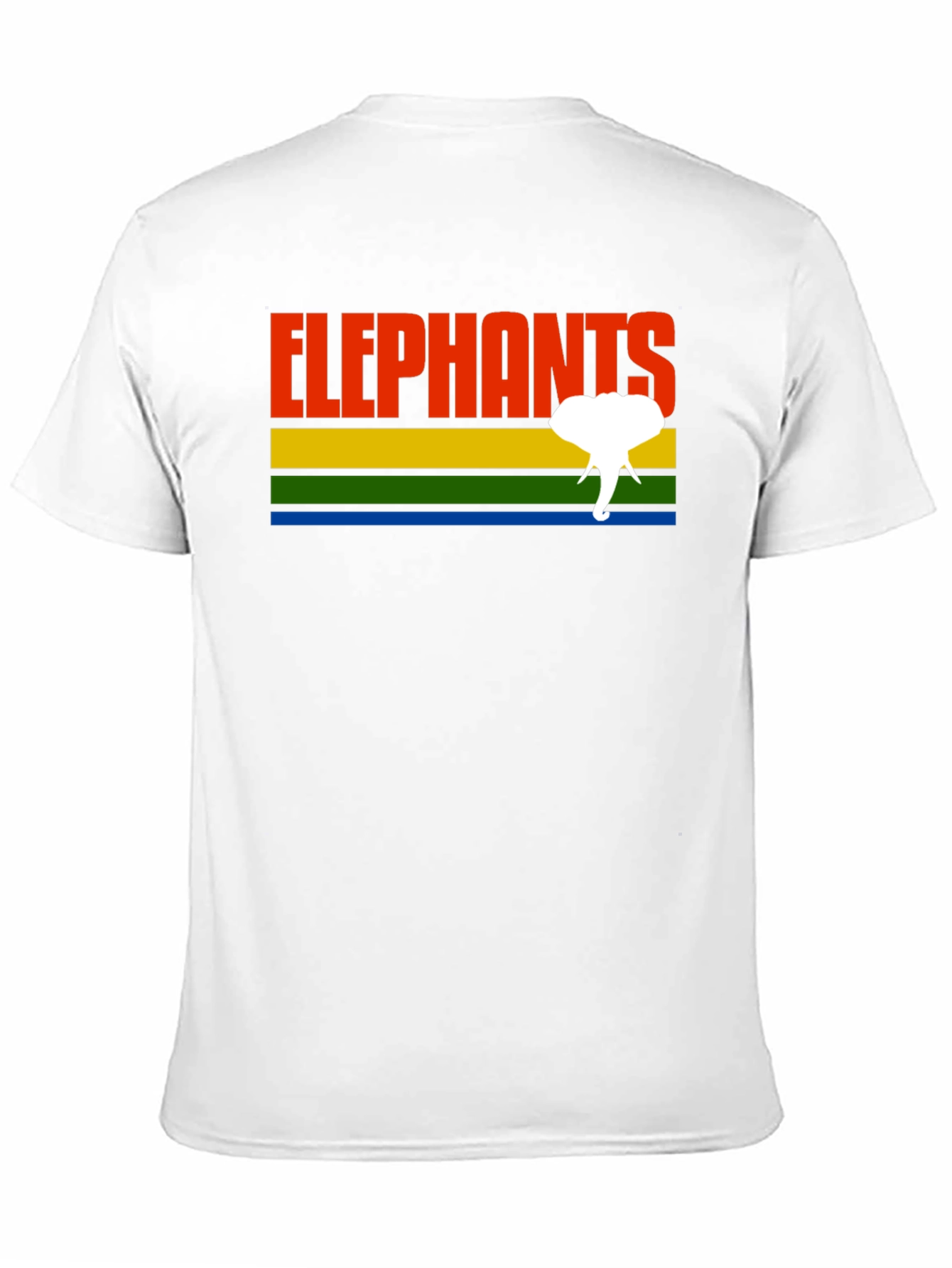 Black Retro Elephants Graphic T-Shirt - Unique Design! view 11