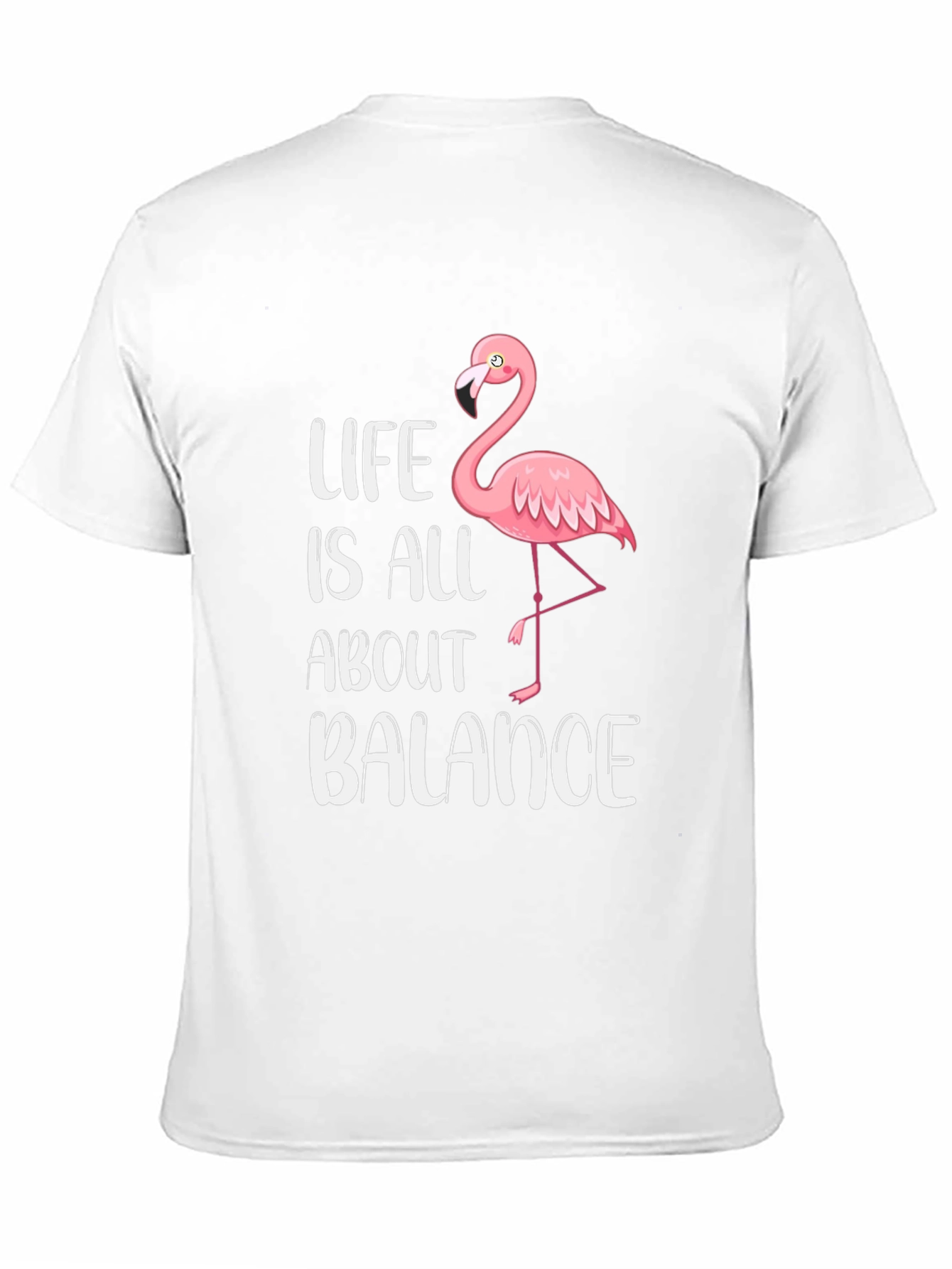 Black Life is All About Balance Flamingo Graphic T-Shirt view 11