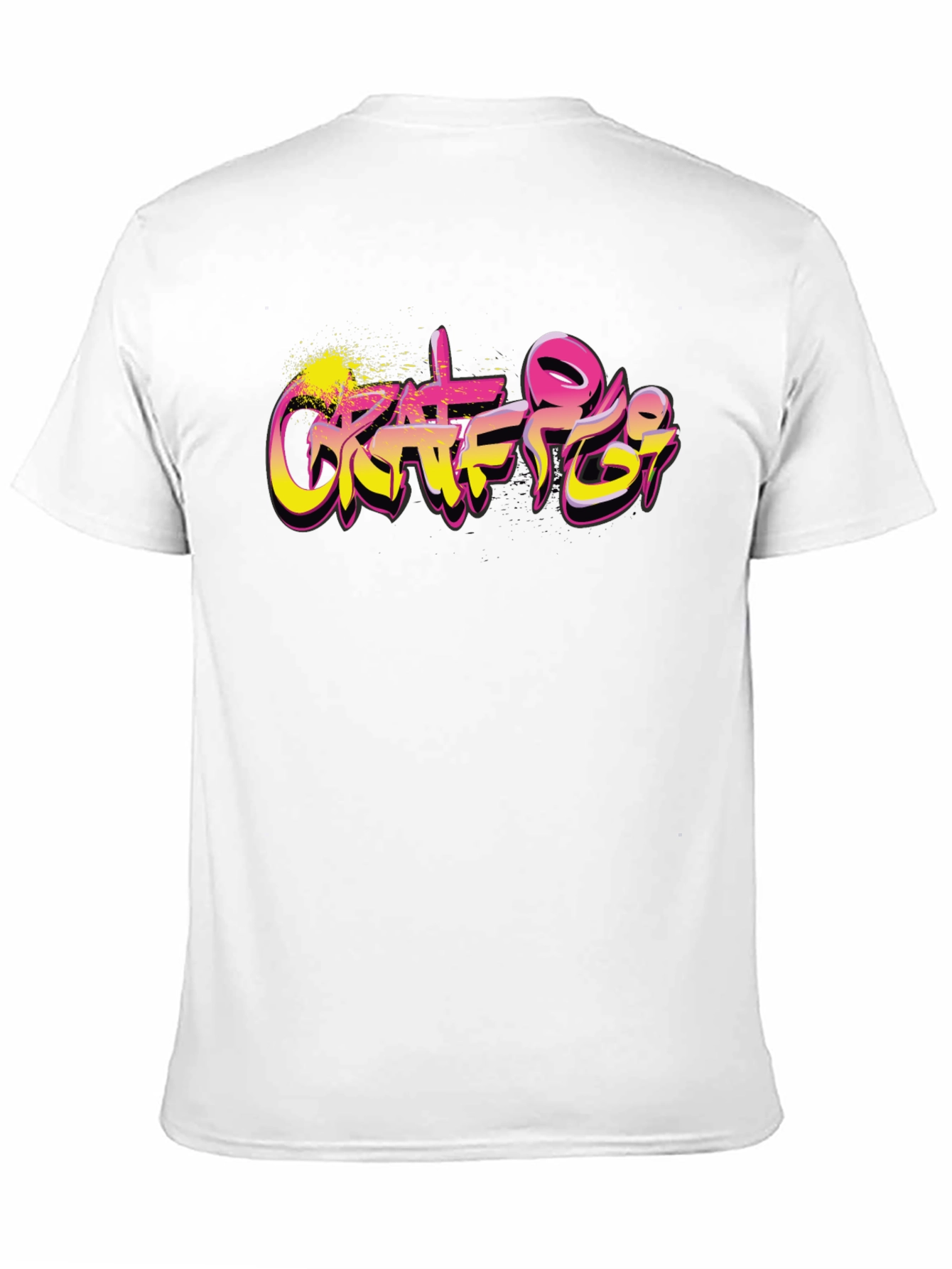 Black Graffiti Art Graphic Black T-Shirt view 11