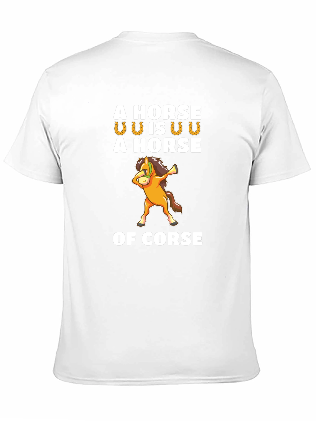 Black Funny Horse Pun T-Shirt - 'Of Corse' Humor Tee view 11