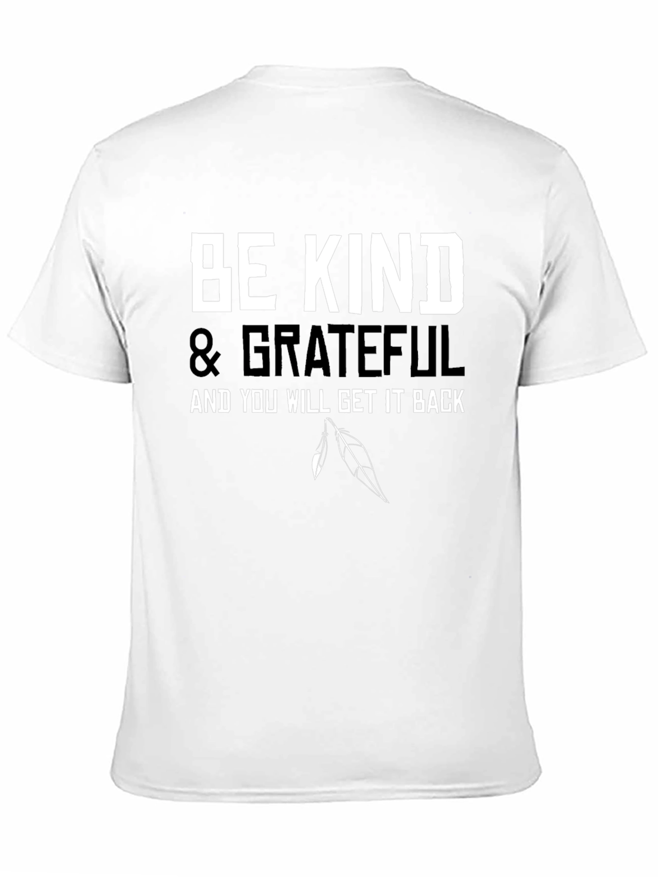 Black Be Kind & Grateful Black T-Shirt view 11