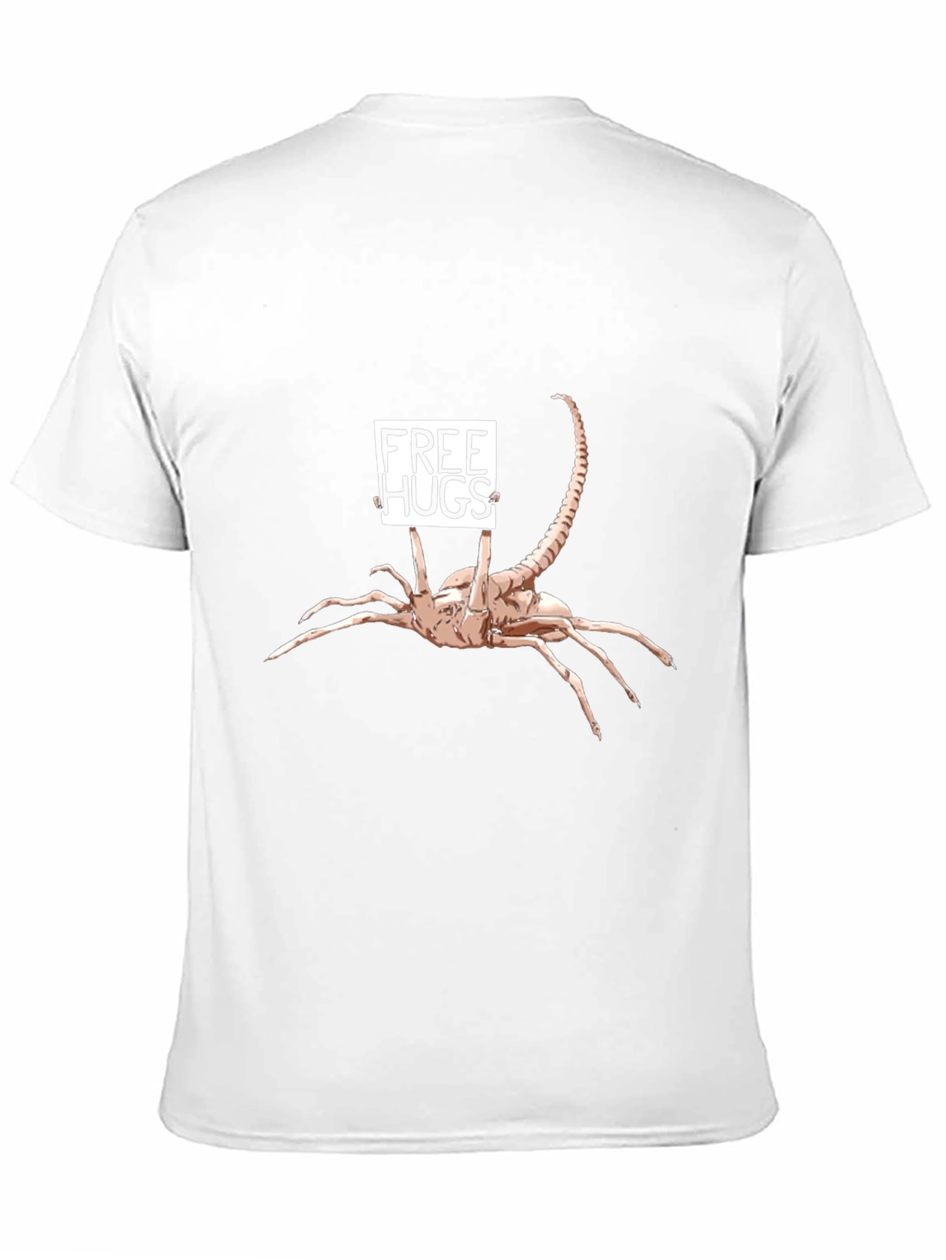 Black Free Hugs Alien T-Shirt - Funny Sci-Fi Tee view 11