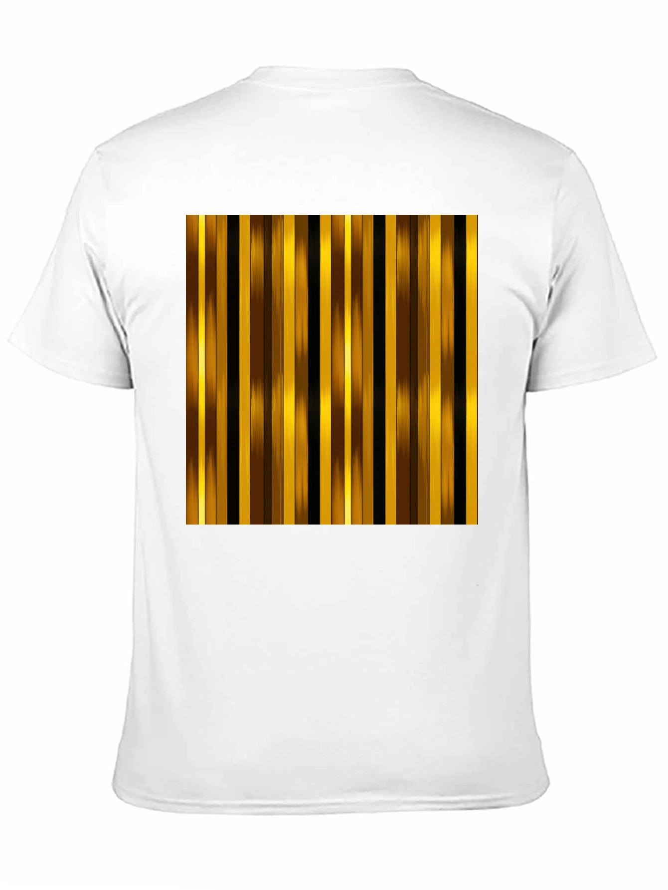 Black Striped Graphic Tee - Gold and Brown view 11
