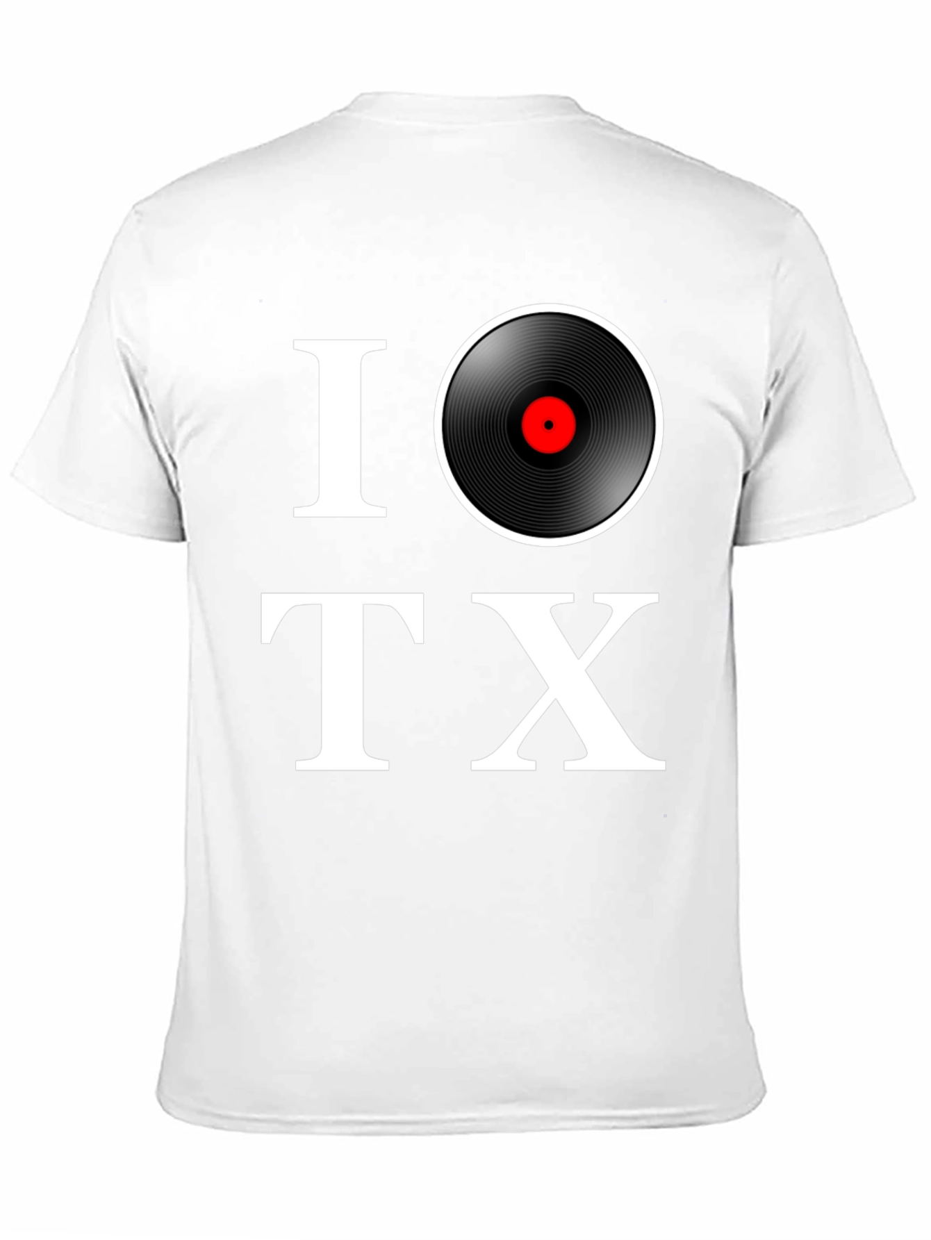 Black I Love Vinyl TX Black Graphic Tee view 11