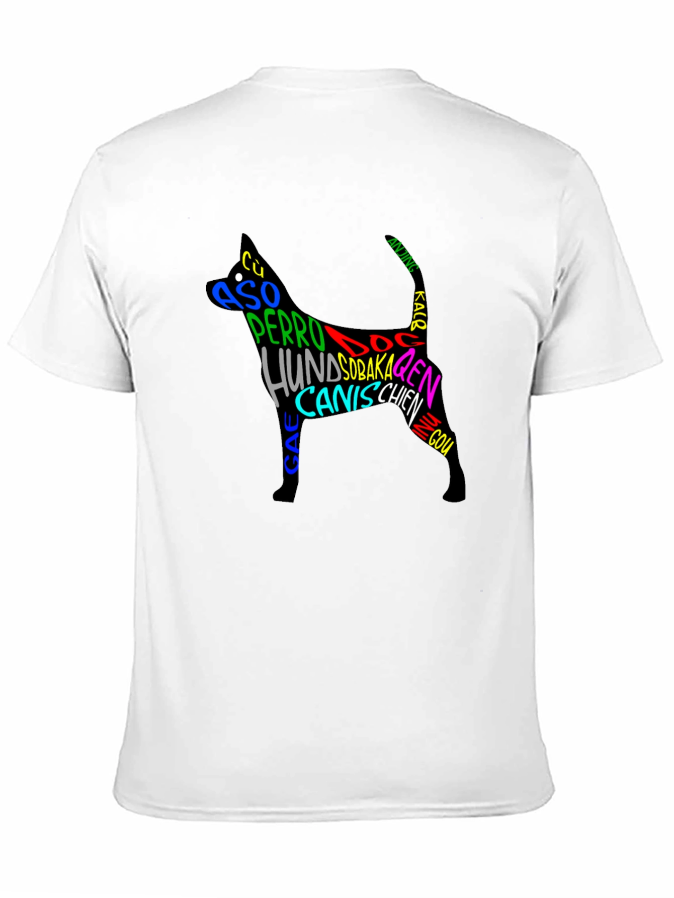 Black Dog Breeds Black T-Shirt view 11