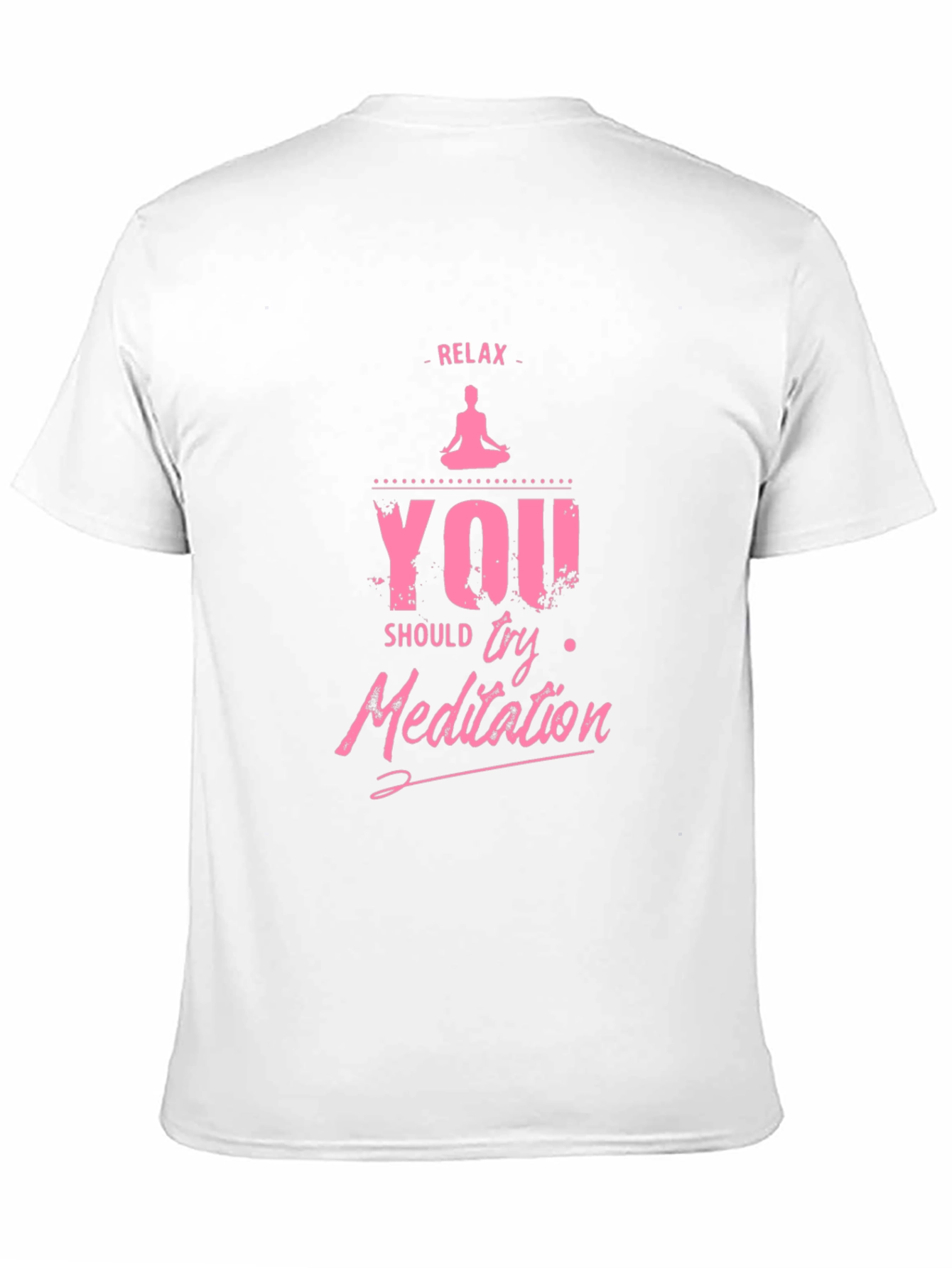 Black Relax Meditation Graphic T-Shirt view 11