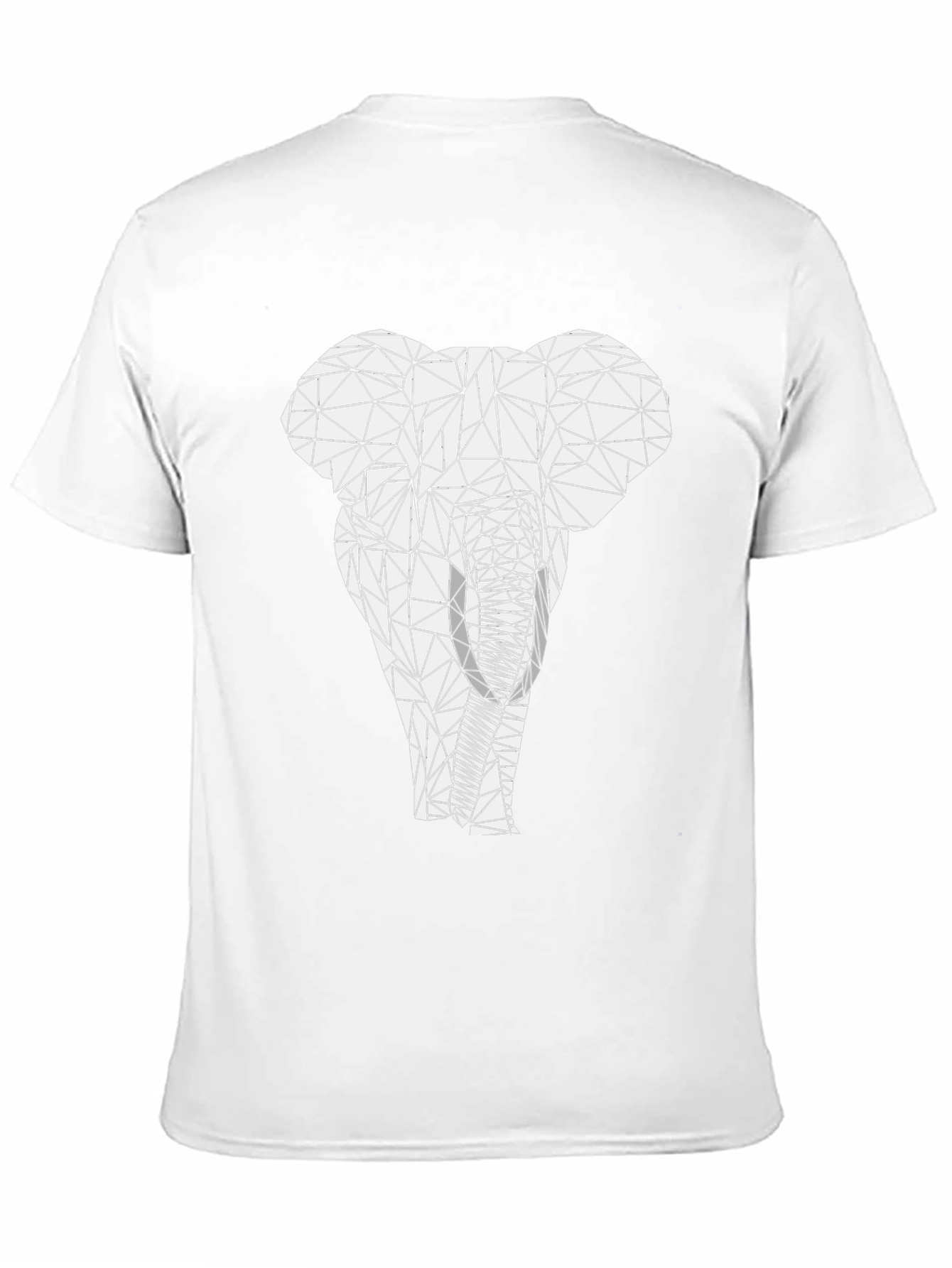 Black Geometric Elephant Graphic Tee - Modern Animal Print view 11