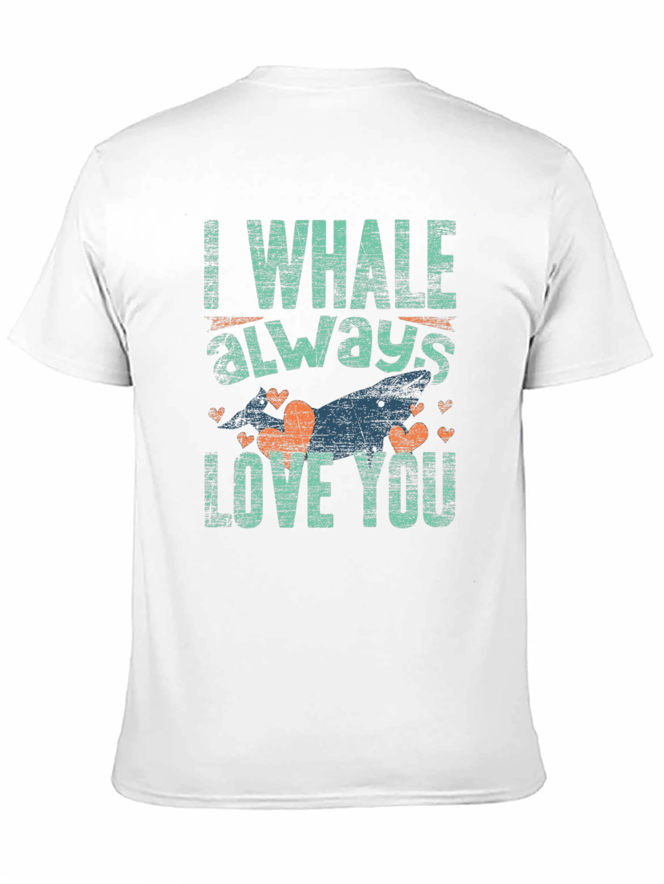 Black I Whale Always Love You Graphic T-Shirt view 11