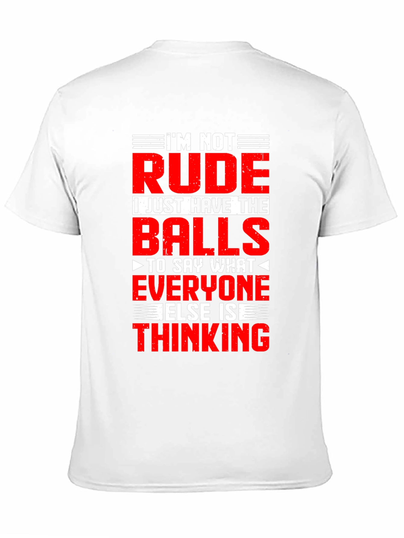 Black Funny Graphic T-Shirt: I'm Not Rude, Just Honest view 11