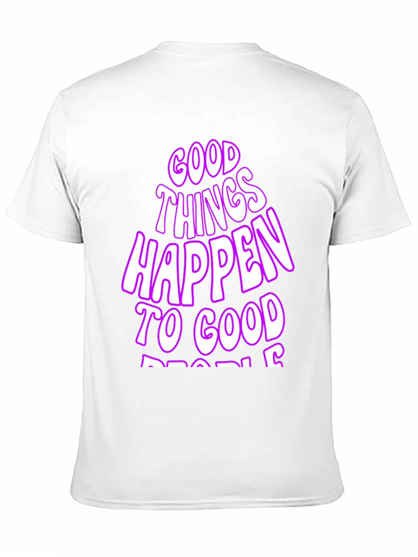 Black Good Things Happen T-Shirt - Black Casual Tee view 11