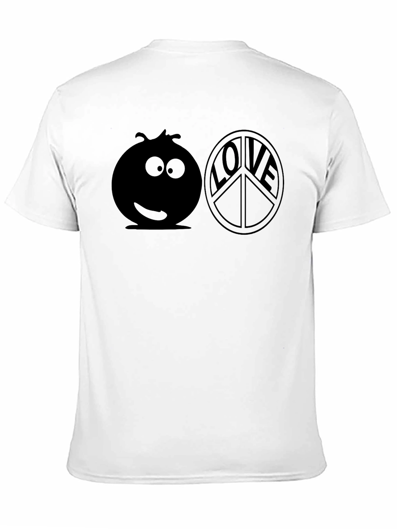 Black Peace, Love, and Berries T-Shirt view 11