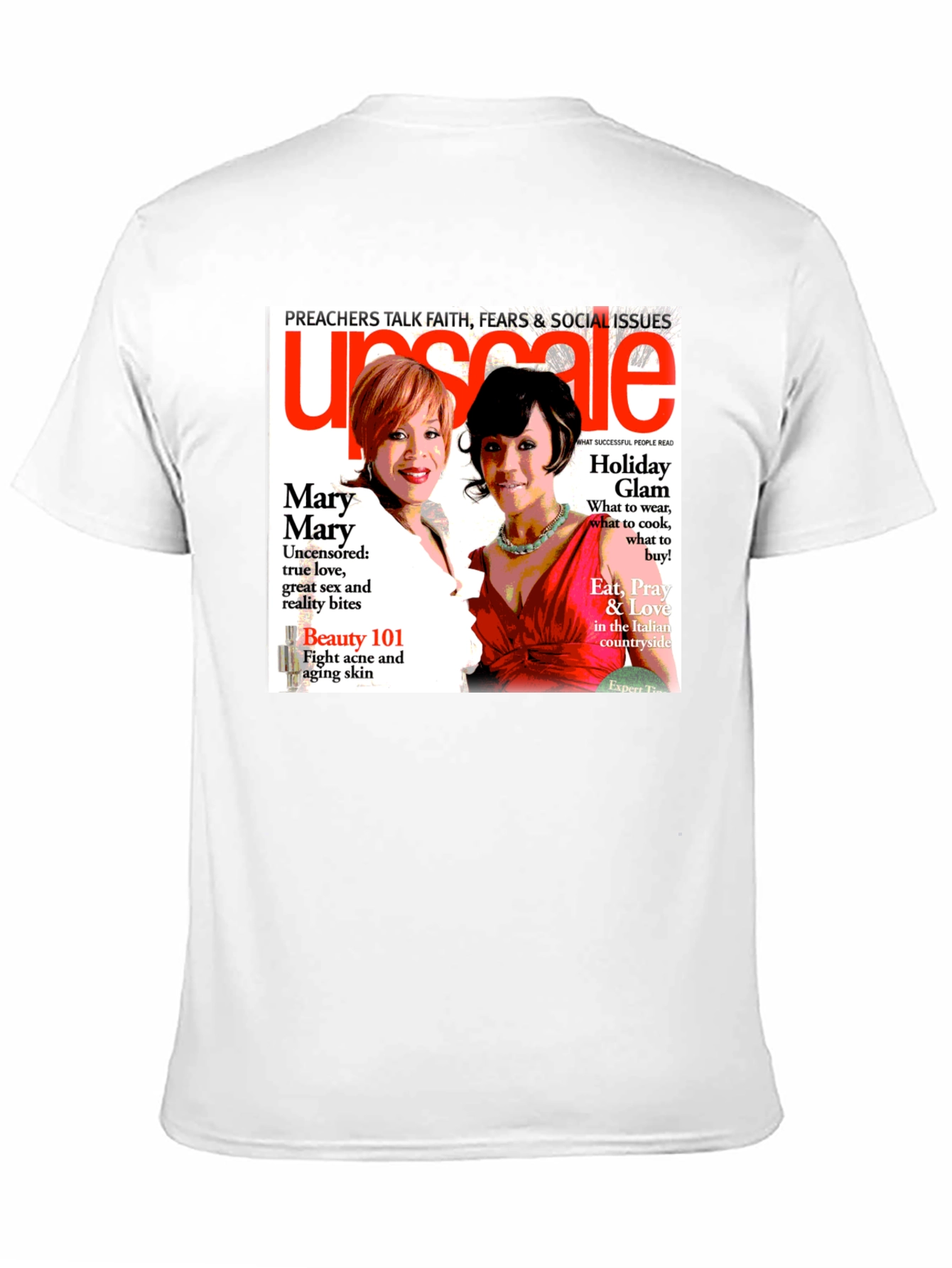Black Upscale Magazine Graphic T-Shirt view 11