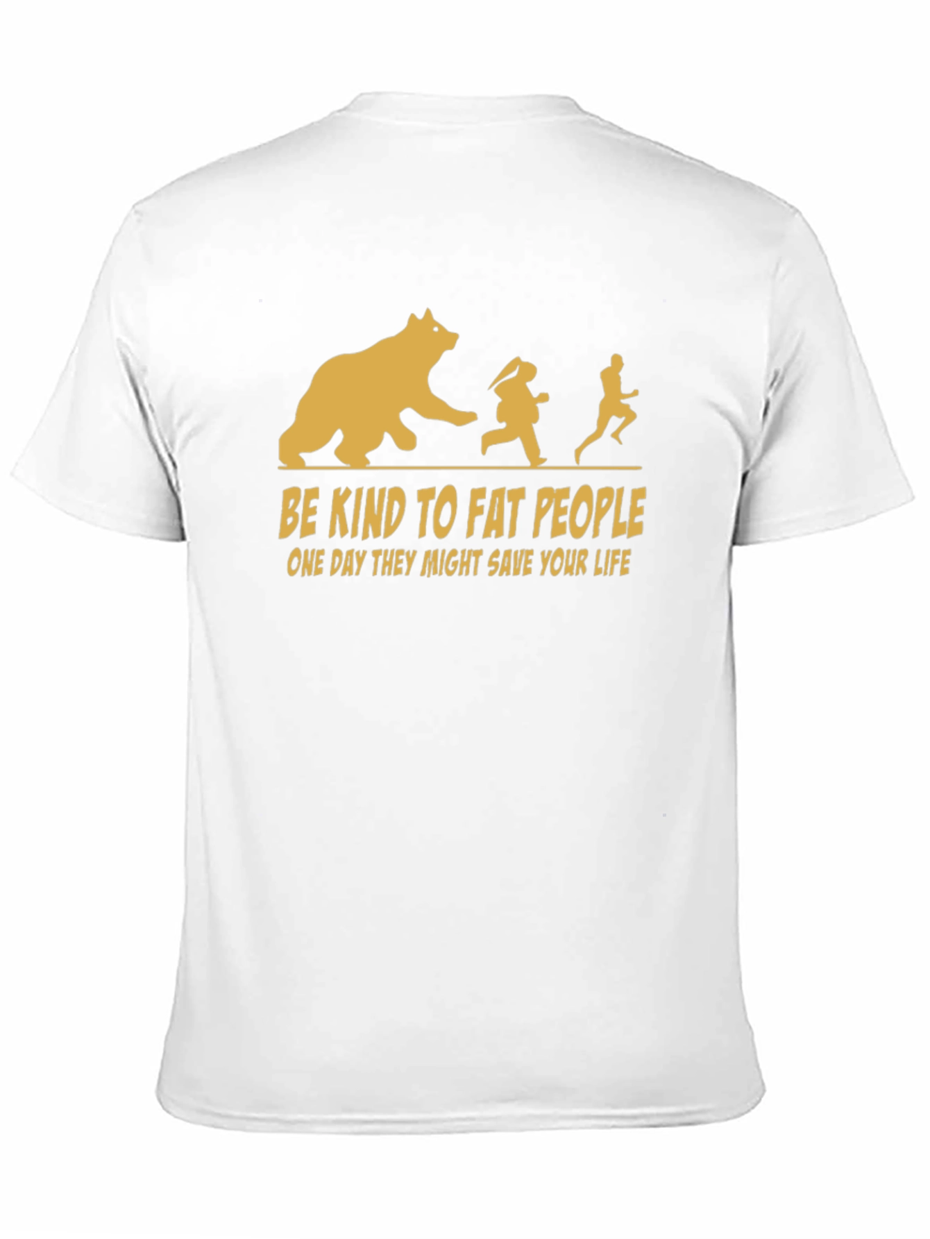 Black Be Kind To Fat People T-Shirt view 11