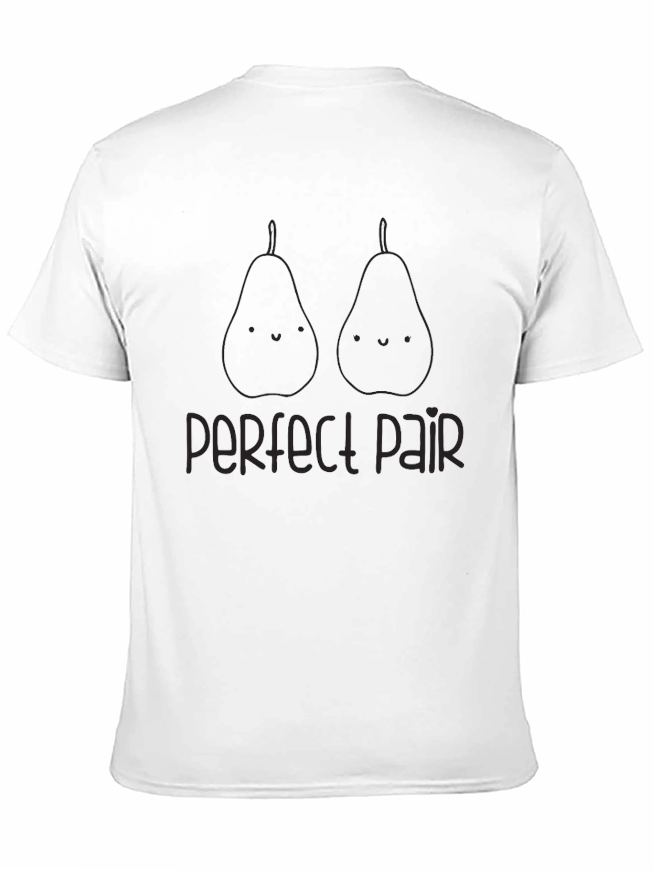 Black Perfect Pair Graphic Tee - Unisex Black T-Shirt view 11