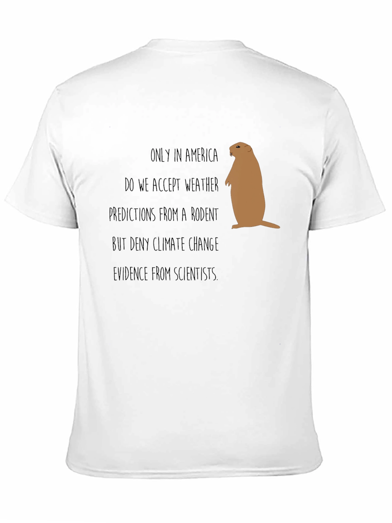 Black Funny Climate Change Rodent Graphic Tee view 11