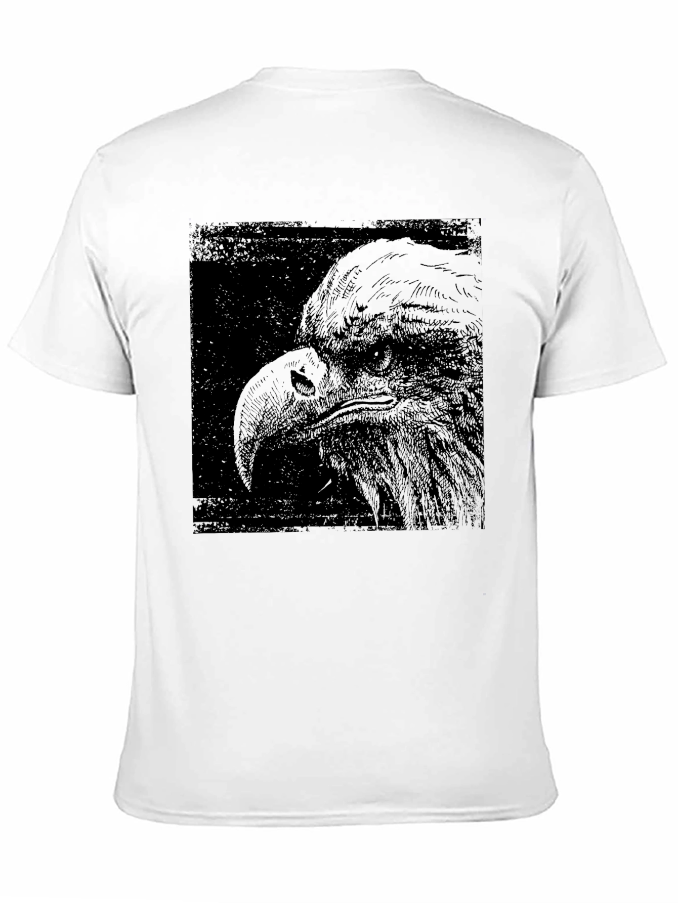 Black Eagle Graphic Print Black T-Shirt view 11