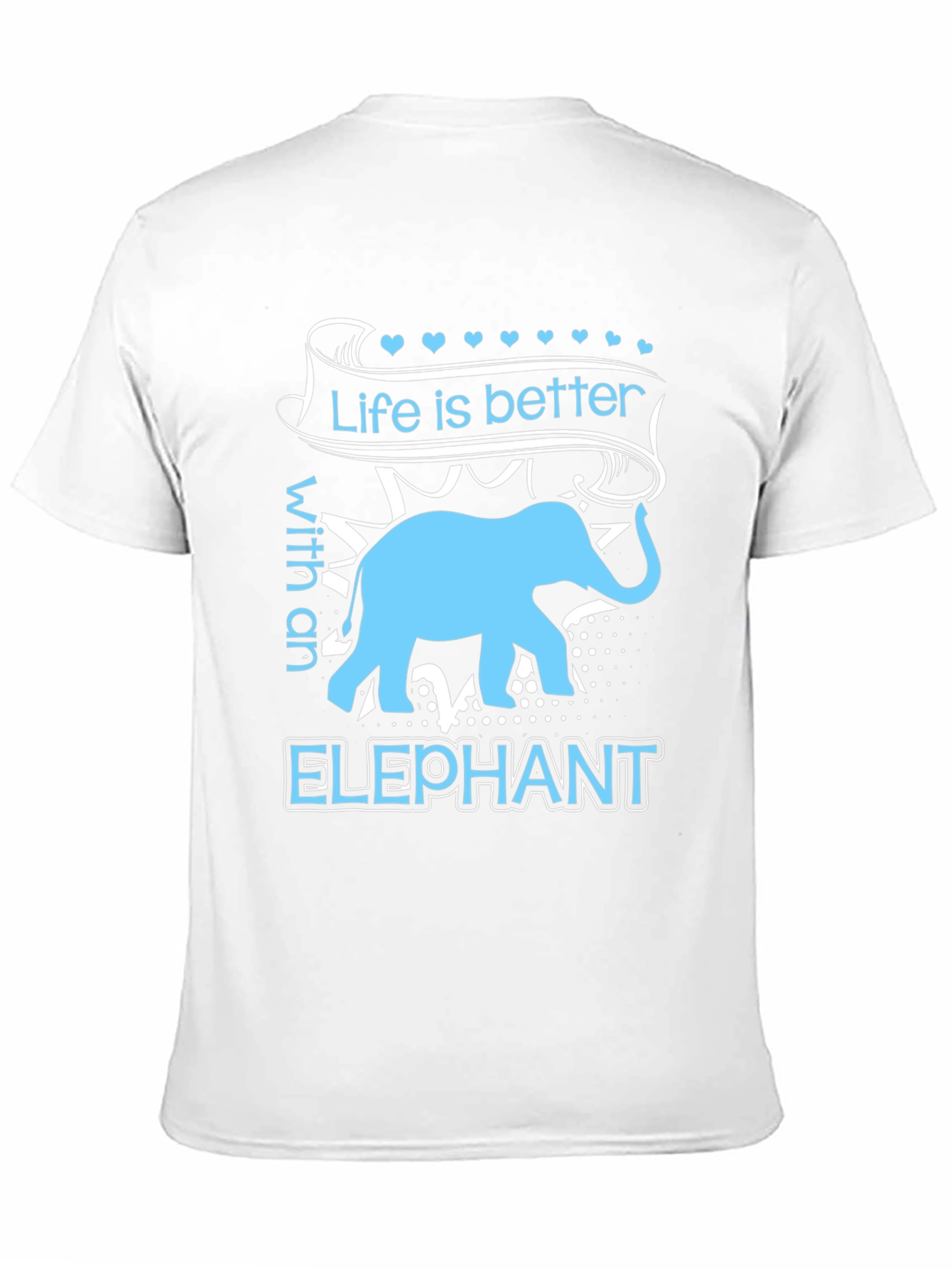 Black Elephant Lover T-Shirt - Life is Better Tee view 11