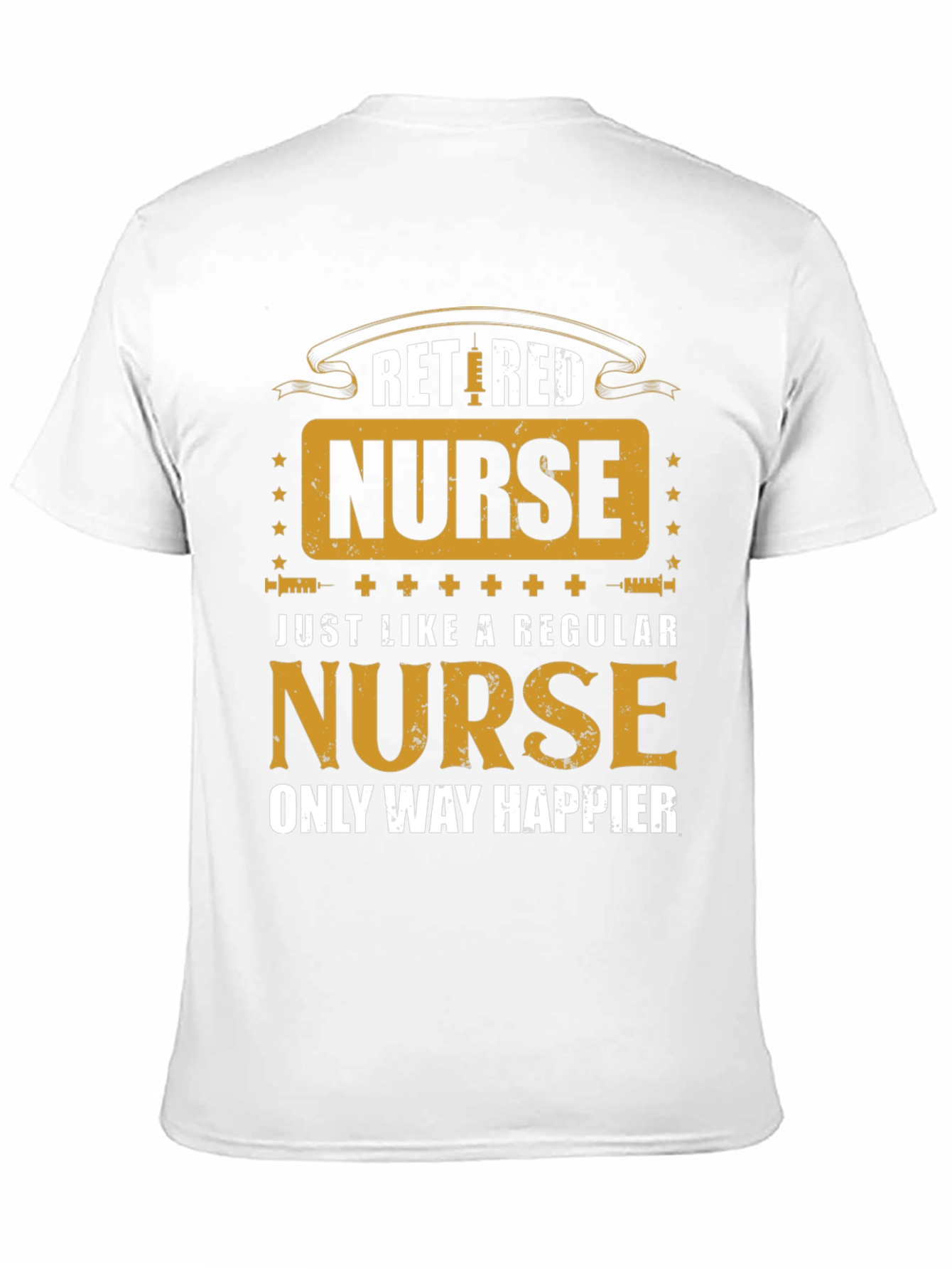 Black Retired Nurse Graphic T-Shirt view 11