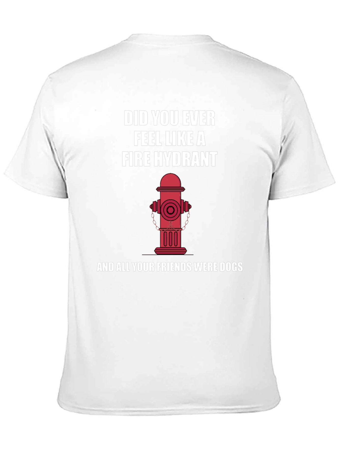 Black Fire Hydrant Graphic Tee - Funny Novelty Shirt view 11