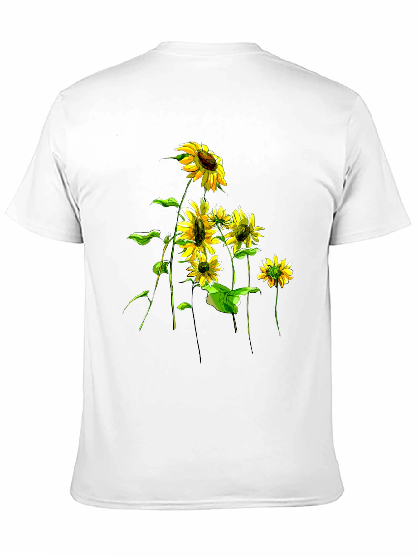 Black Sunflower Graphic Tee - Stylish Black T-Shirt view 11