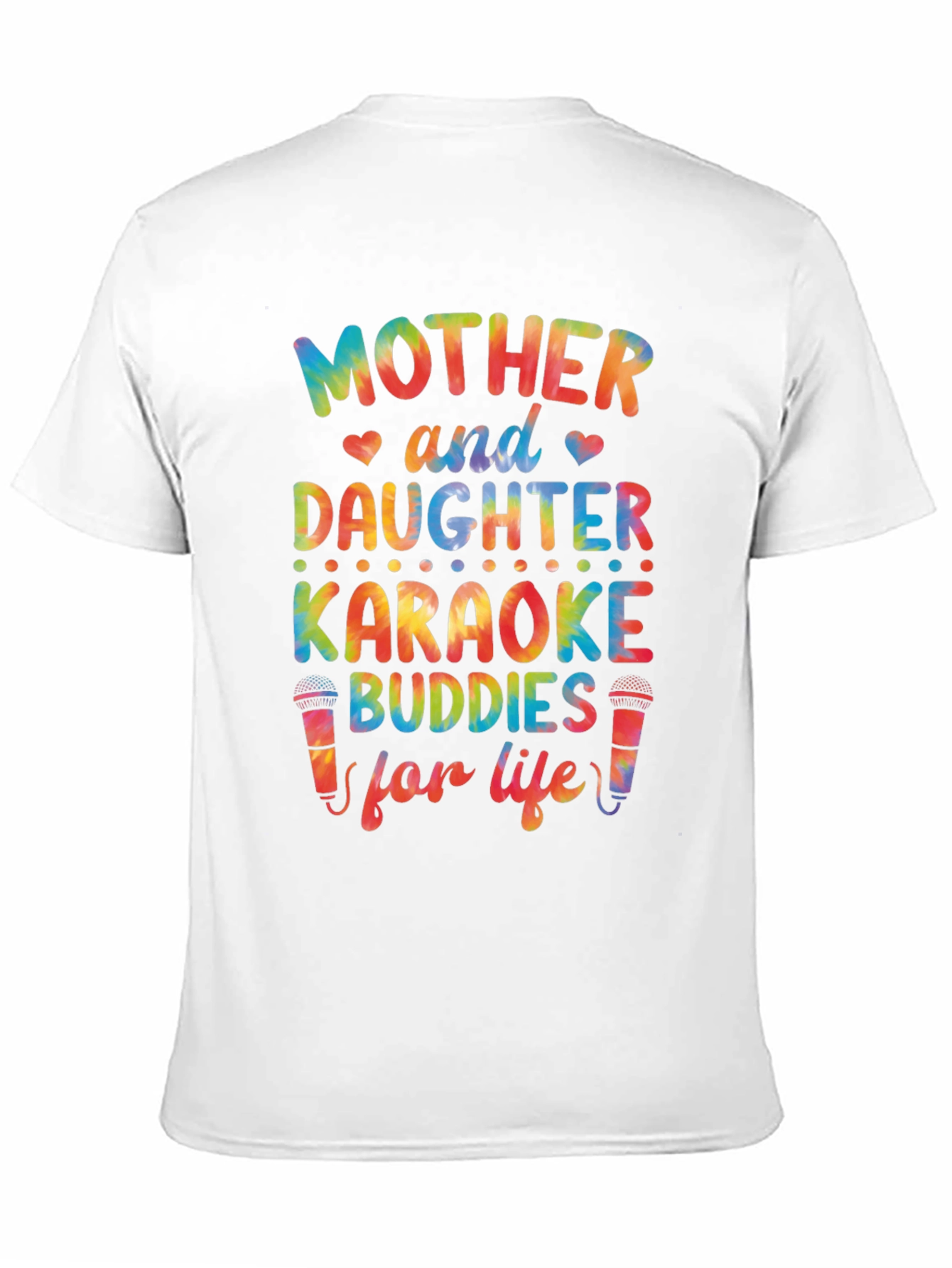 Black Mother & Daughter Karaoke Buddies T-Shirt view 11