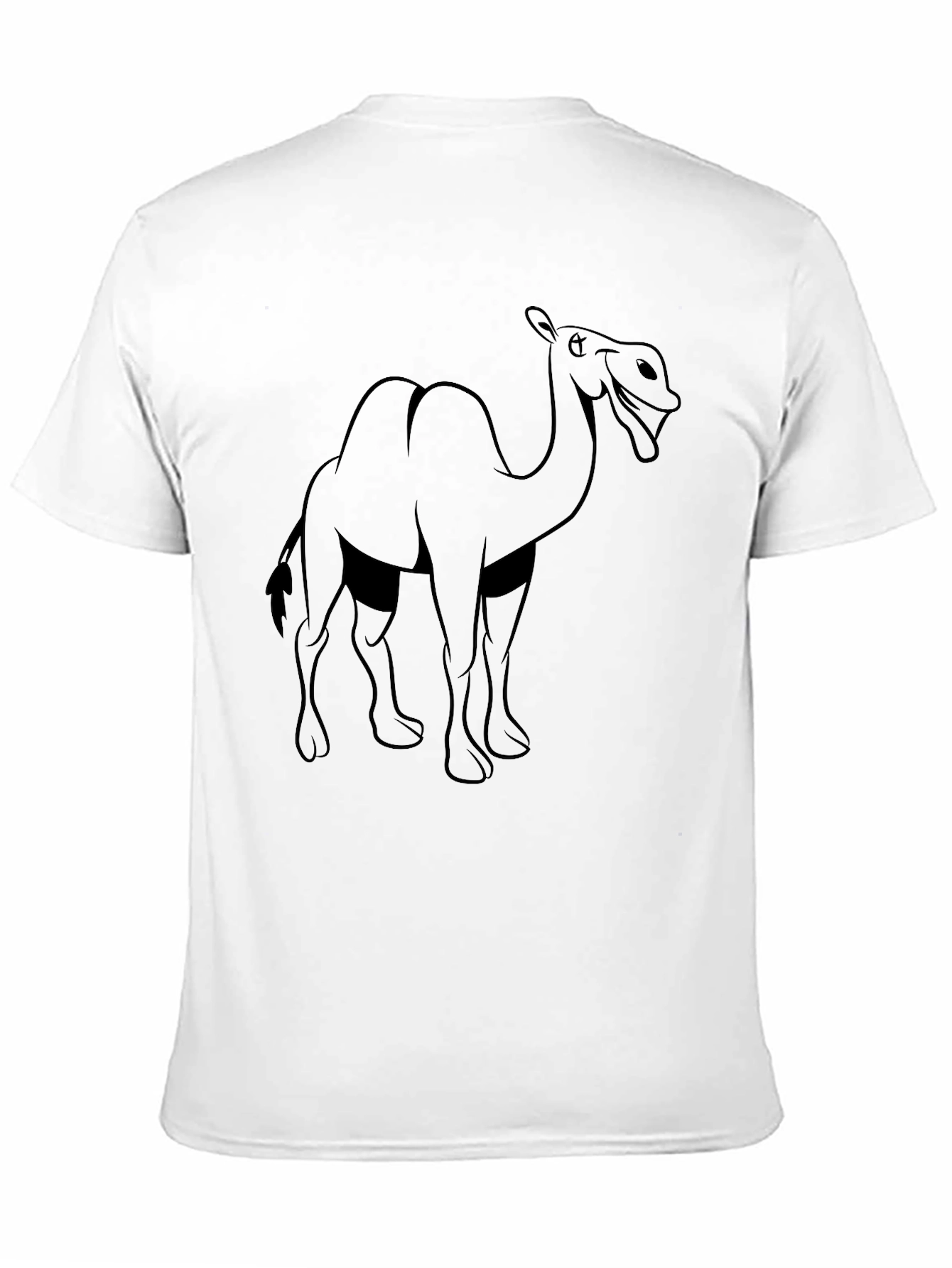 Black Camel Graphic T-Shirt - Black Cotton Tee view 11
