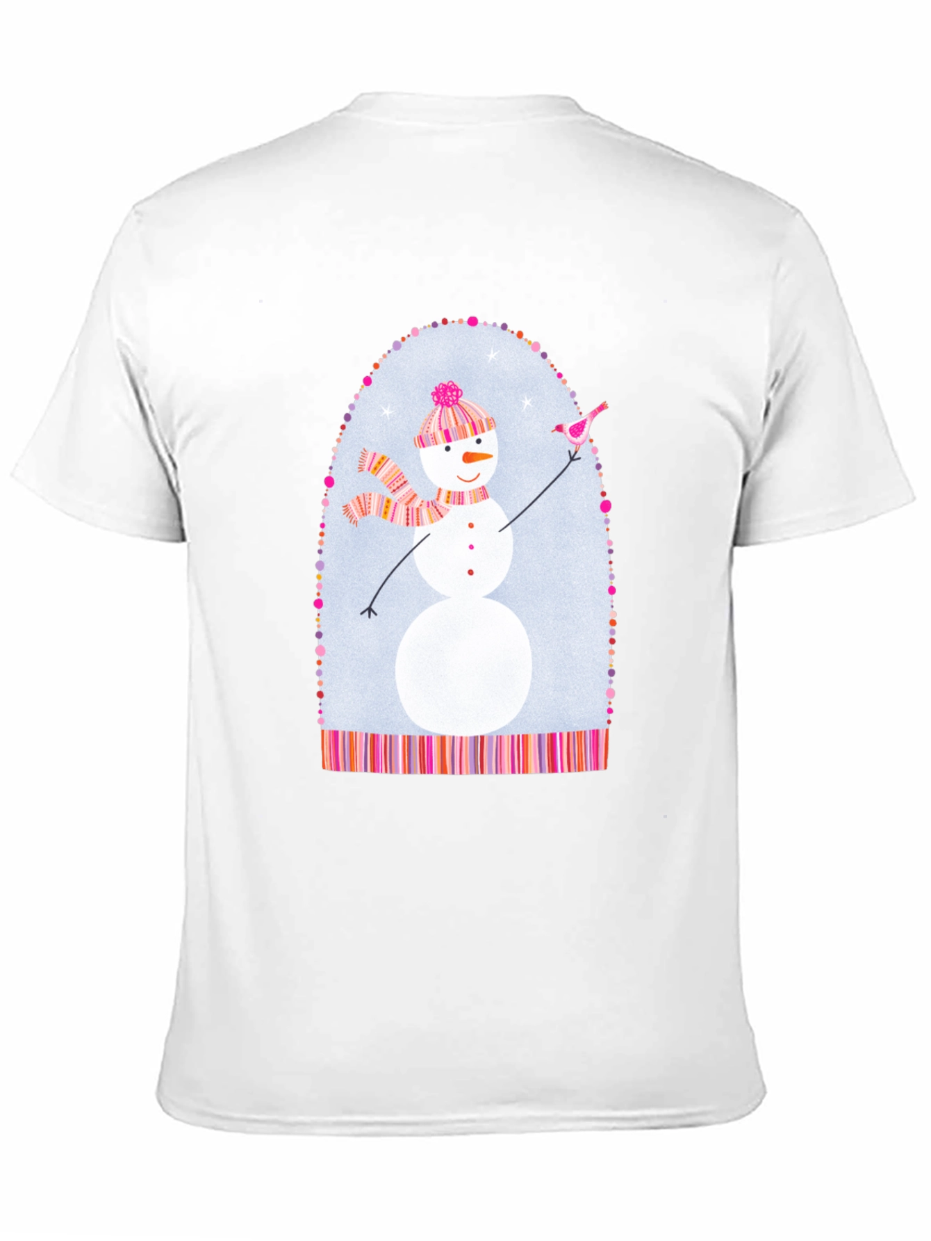 Black Snowman Graphic Tee - Festive Holiday Shirt view 11