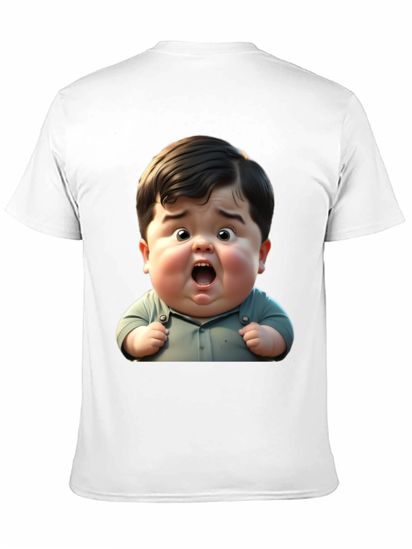 Black Funny Baby Graphic Black T-Shirt view 11