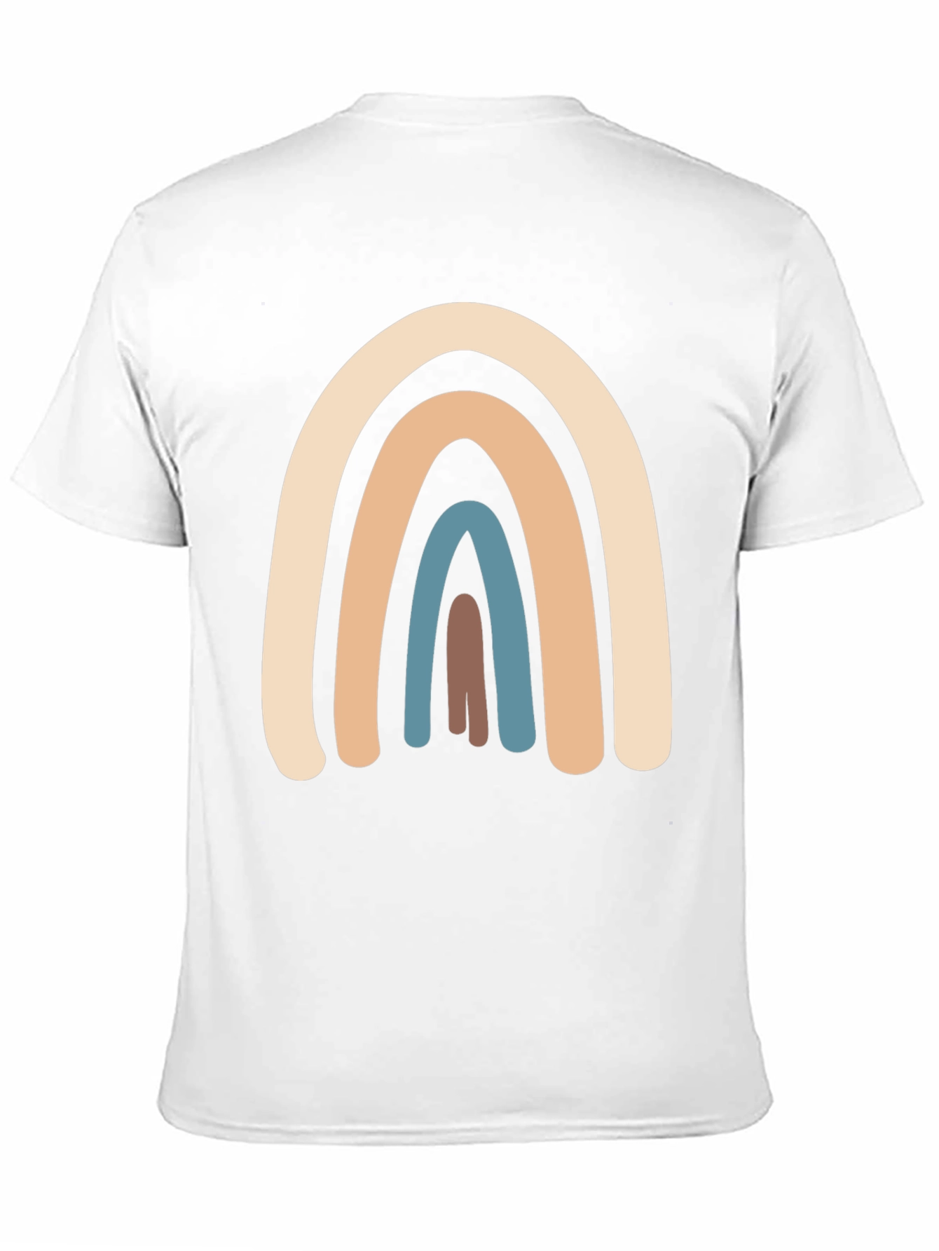 Black Neutral Rainbow Graphic T-Shirt - Casual Style view 11