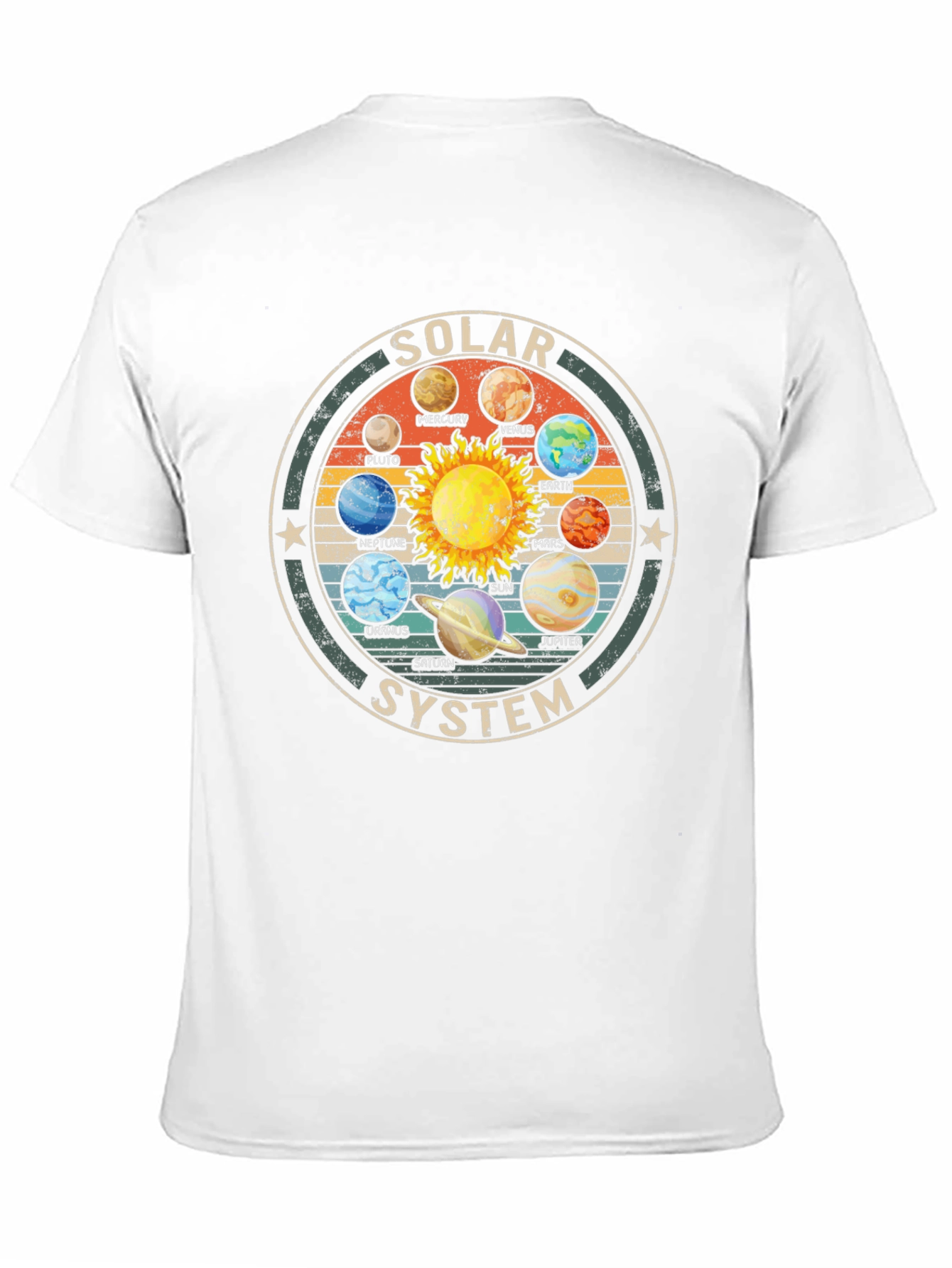 Black Solar System Graphic Tee - Vintage Style view 11