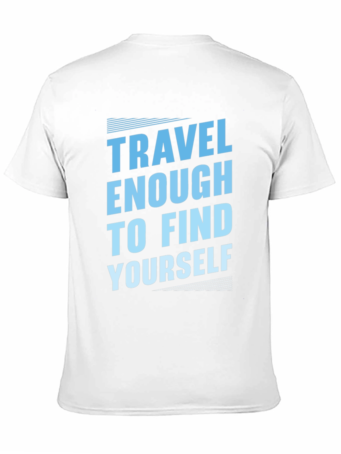 Black Travel to Find Yourself T-Shirt - Black view 11